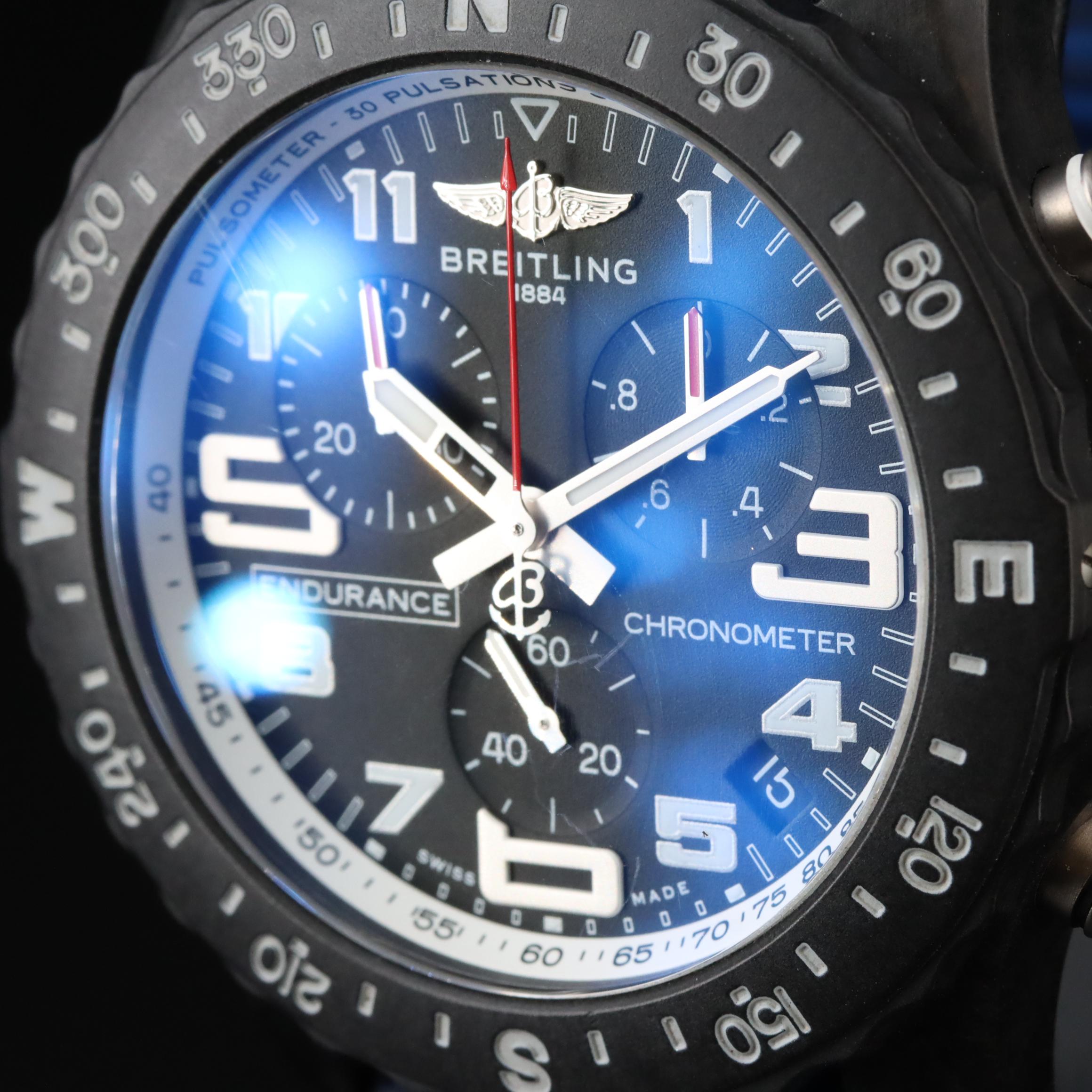 Breitling Endurance Pro Chronograph Quartz Black and White Watch