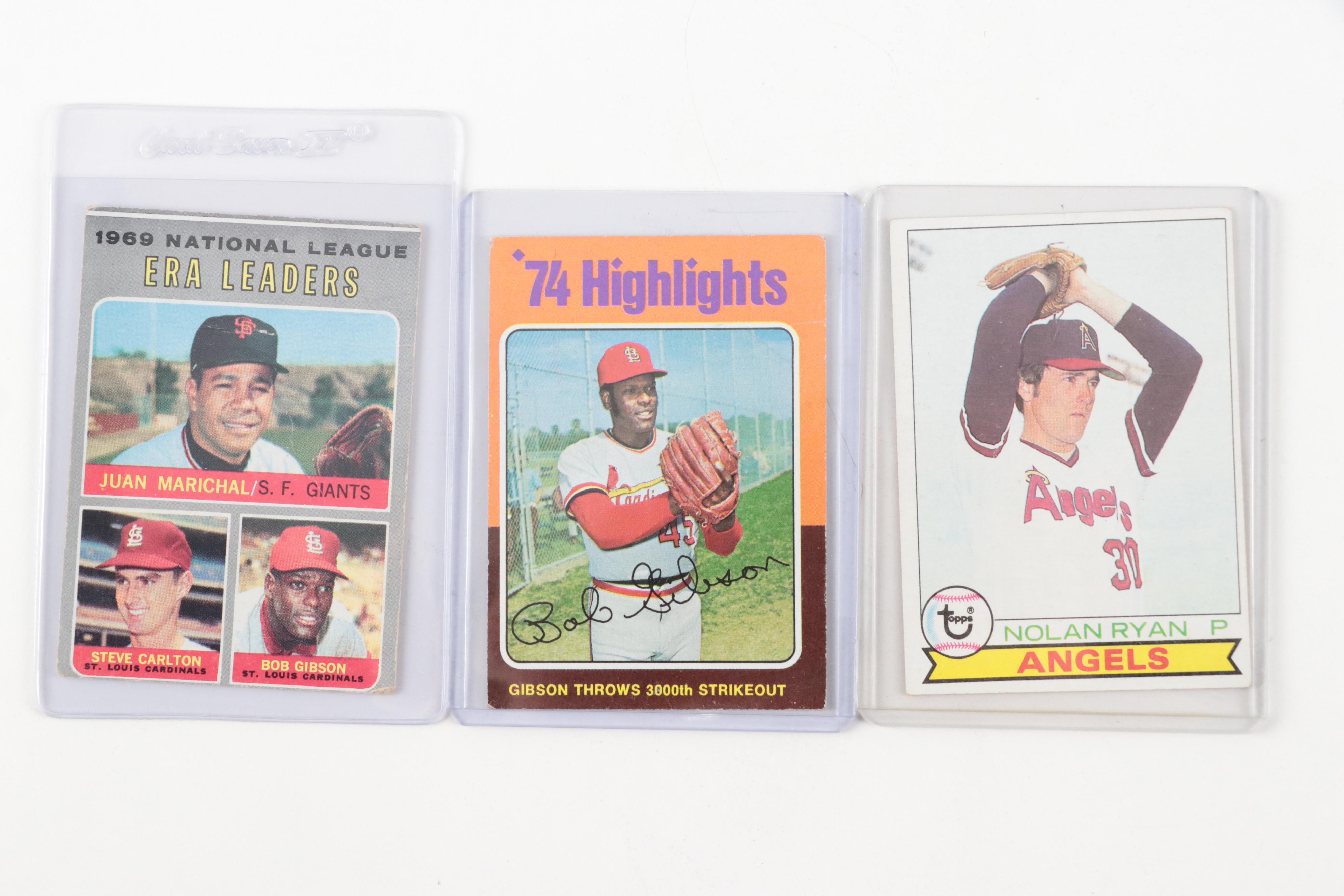 Topps Baseball Cards Featuring Ryan, Palmer, Seaver, Schmidt, and More, 1970s