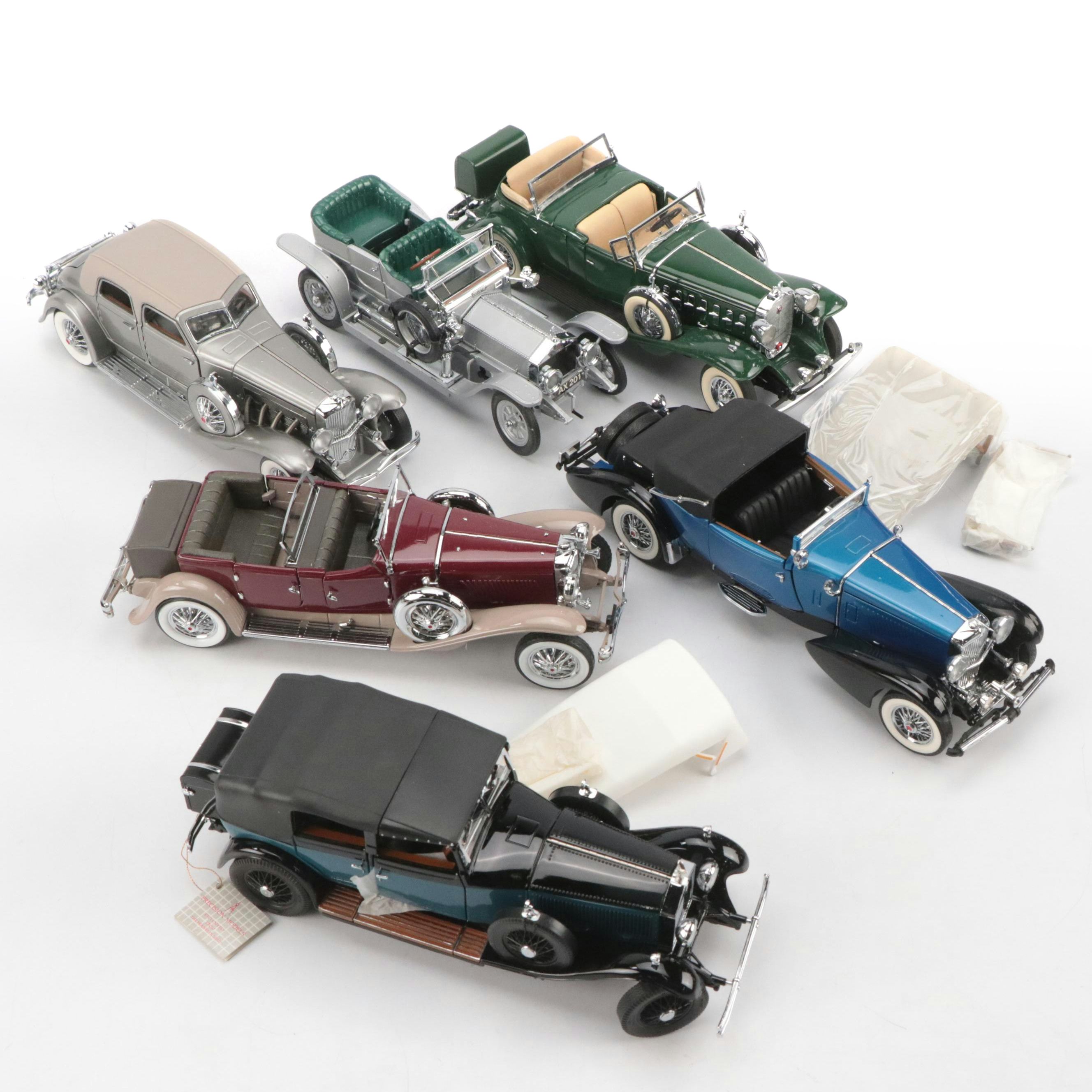Duesenberg SJ, Rolls-Royce Phantom and Other Diecast Model Cars
