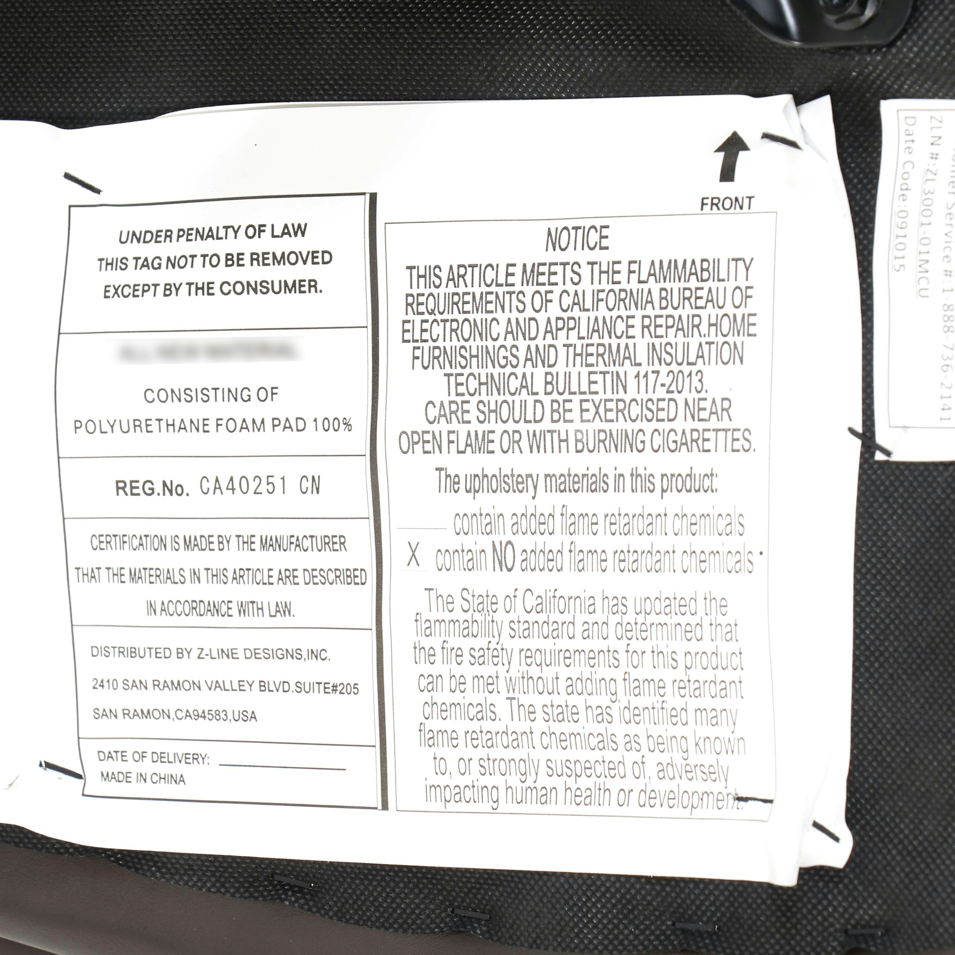 Z-Line Black and Brown Leatherette Office Chair