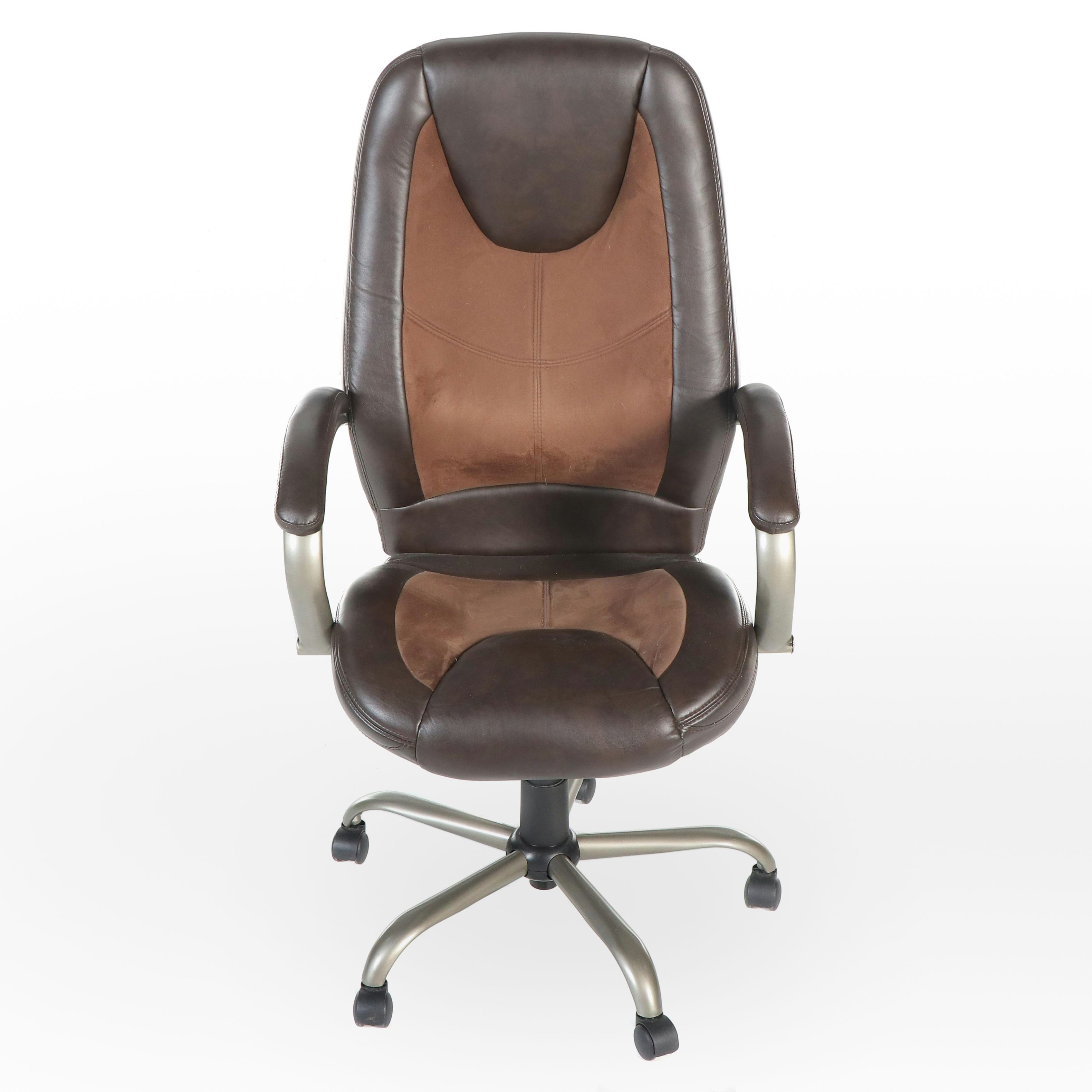 Z-Line Black and Brown Leatherette Office Chair