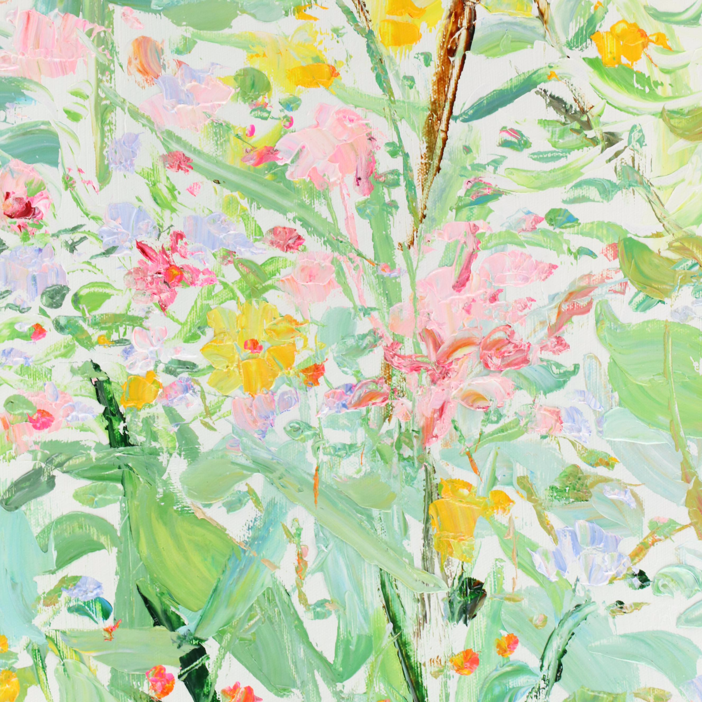 Ping Floral Oil Painting, 21st Century