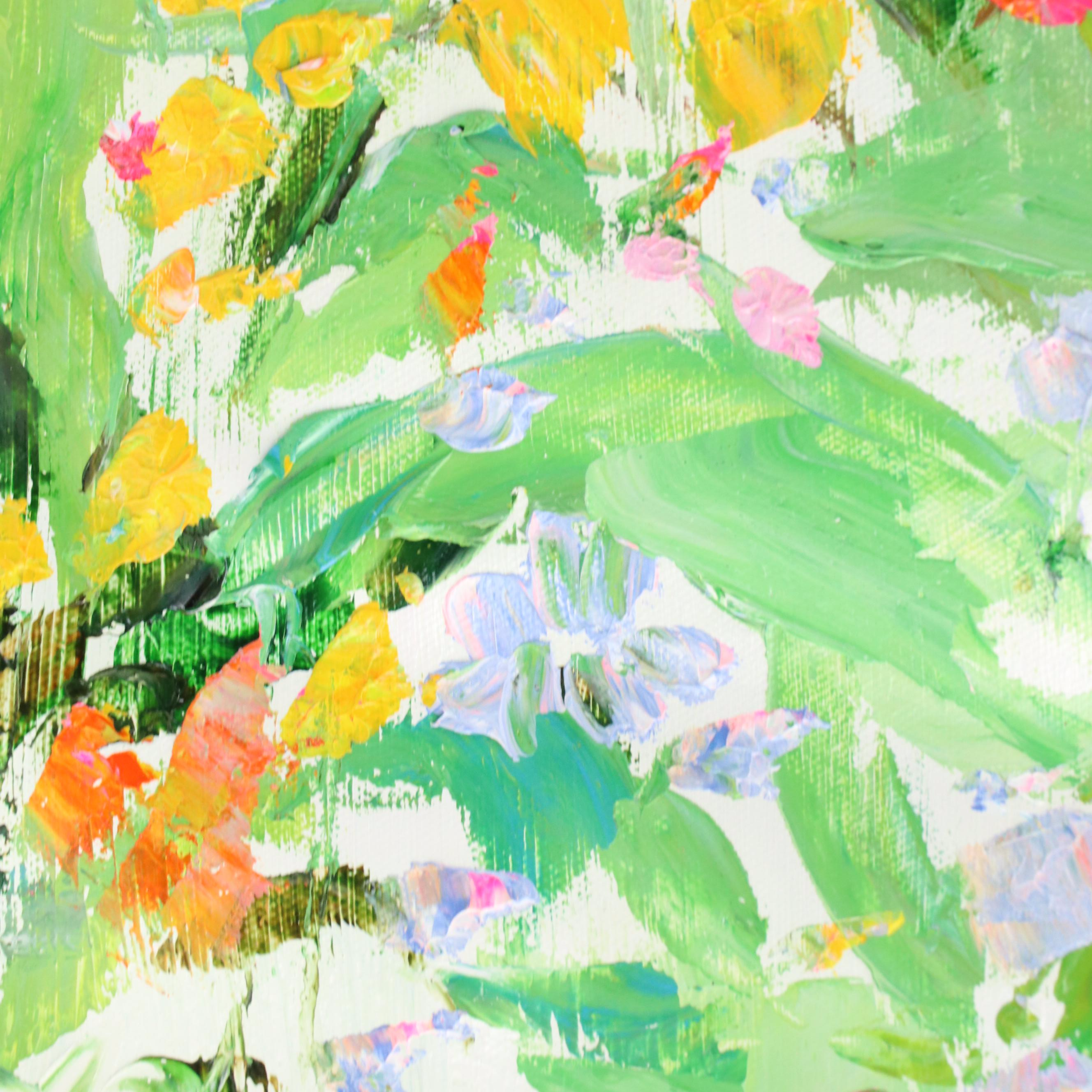 Ping Floral Oil Painting, 21st Century