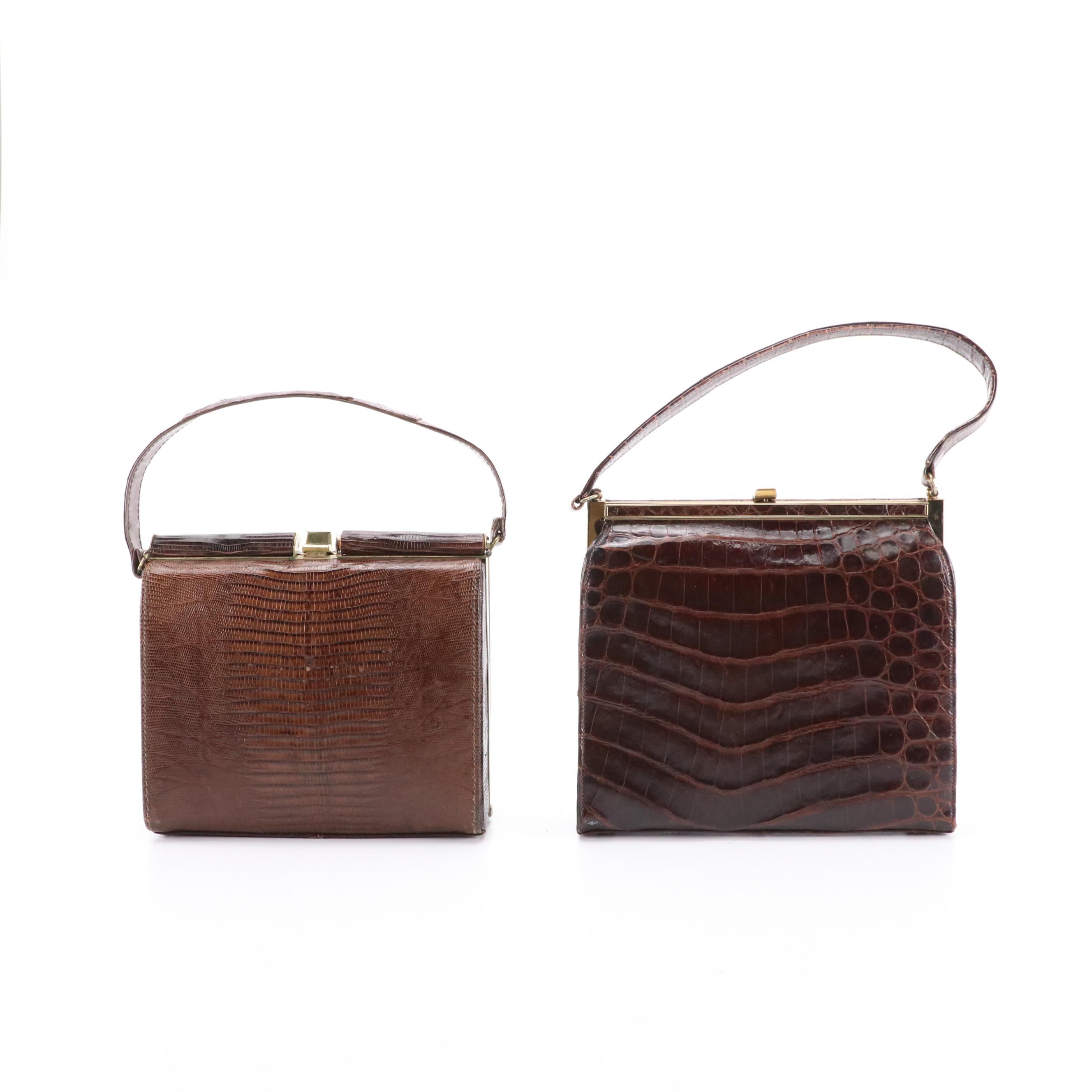 Lucille de Paris, and More Alligator, Lizard Skin, Other Embossed Leather Bags