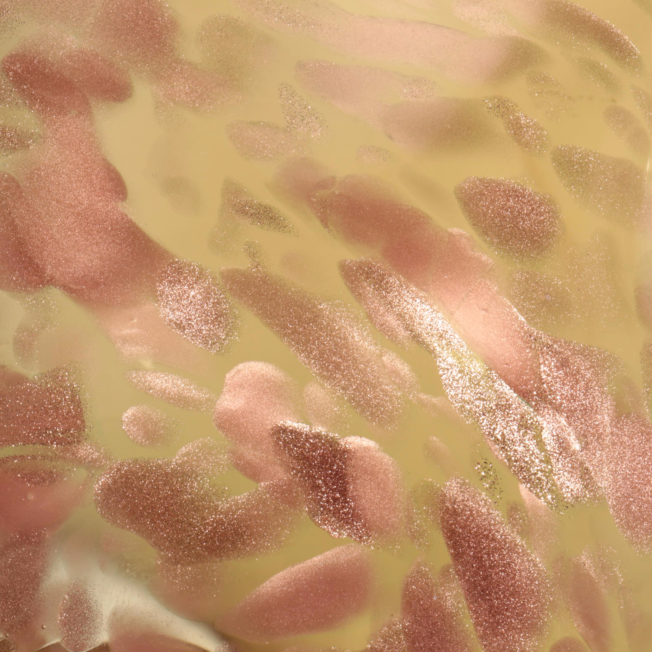 Thomas Chapman Handblown with Aventurine Freeform Studio Art Glass Vase, 1999