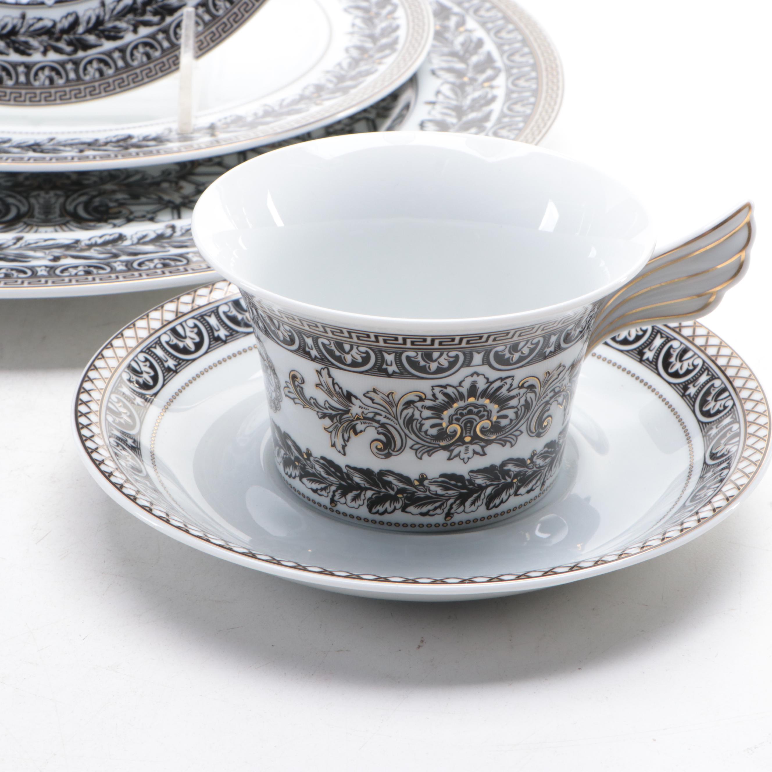 Rosenthal for Versace "Marqueterie" Porcelain Dinnerware