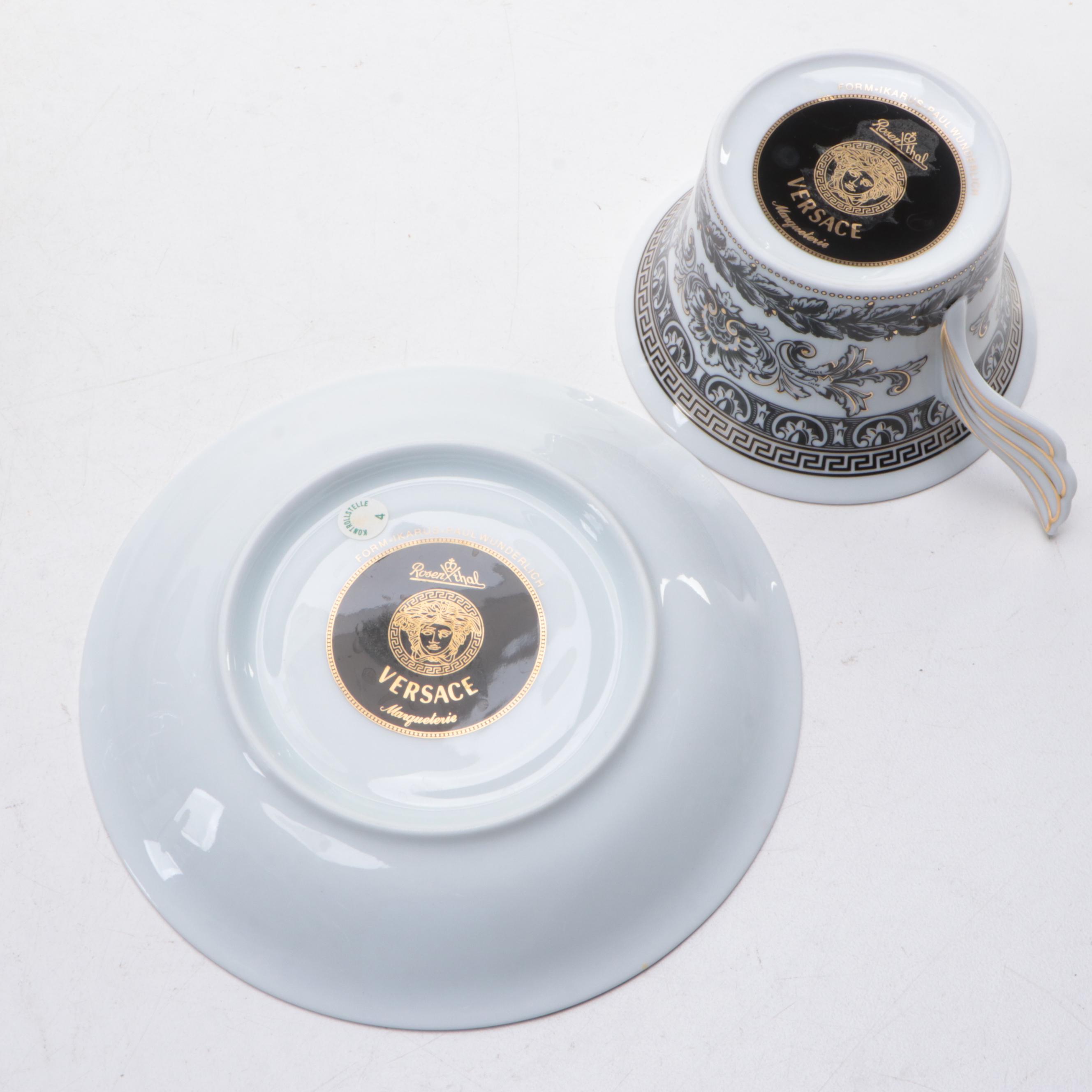 Rosenthal for Versace "Marqueterie" Porcelain Dinnerware