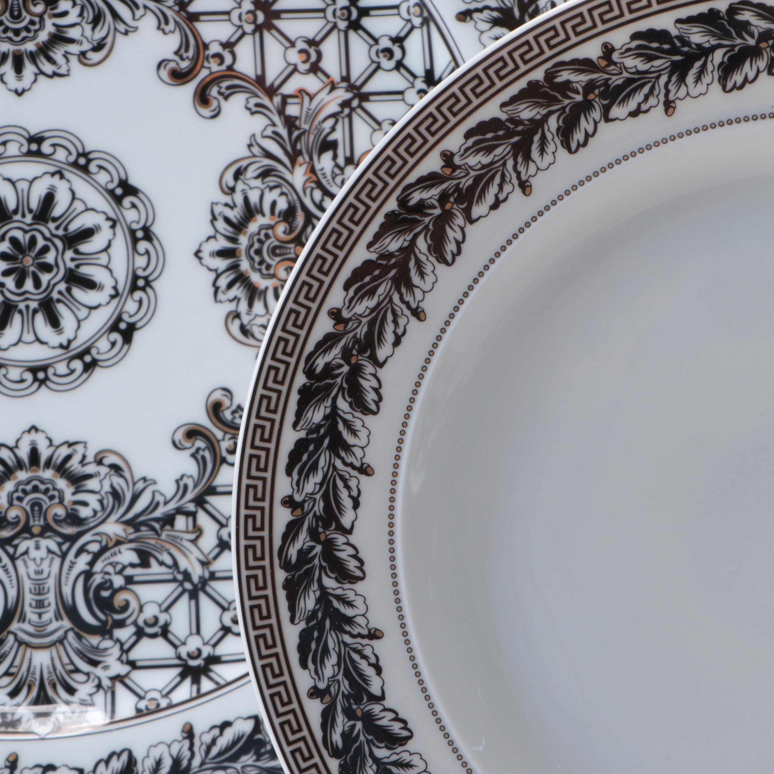 Rosenthal for Versace "Marqueterie" Porcelain Dinnerware