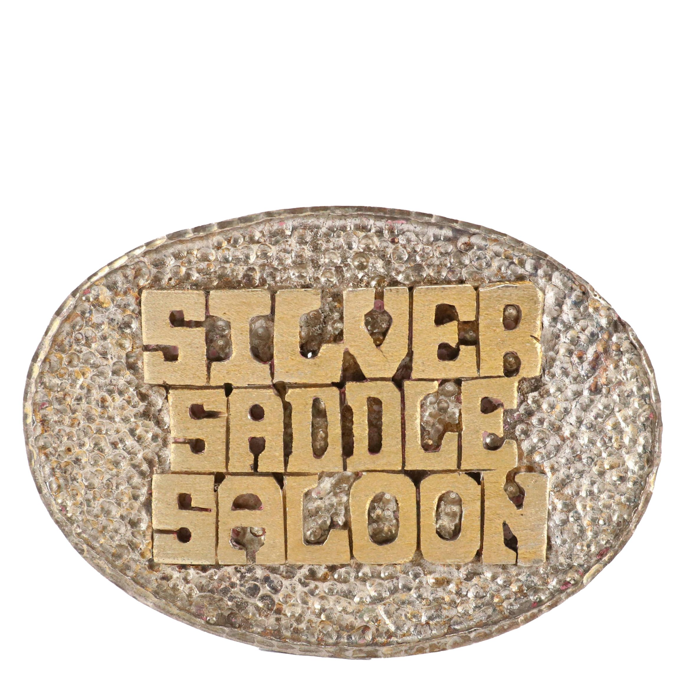 Silver Saddle Saloon Vintage Buckle