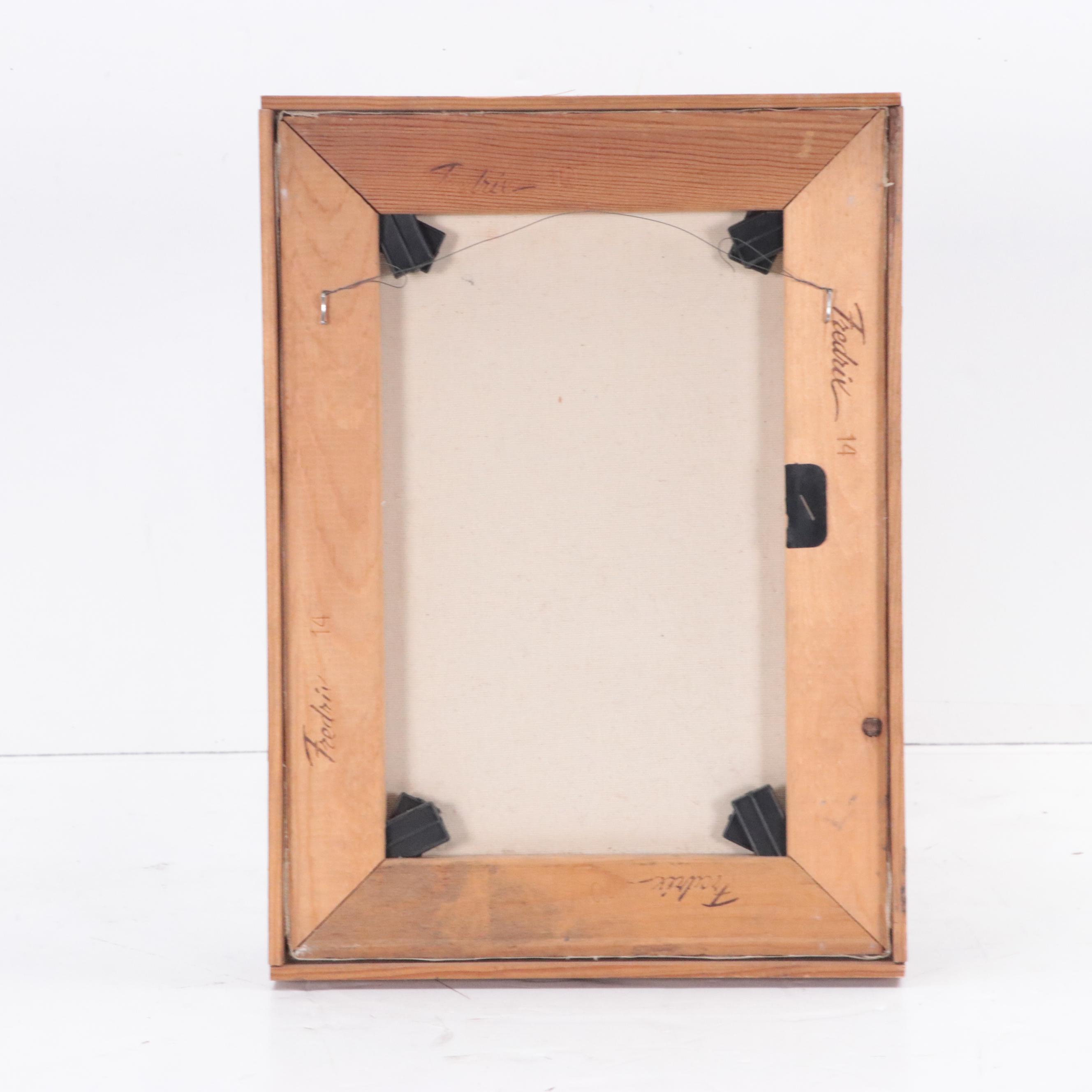 Oil Painting of Standing Female Nude