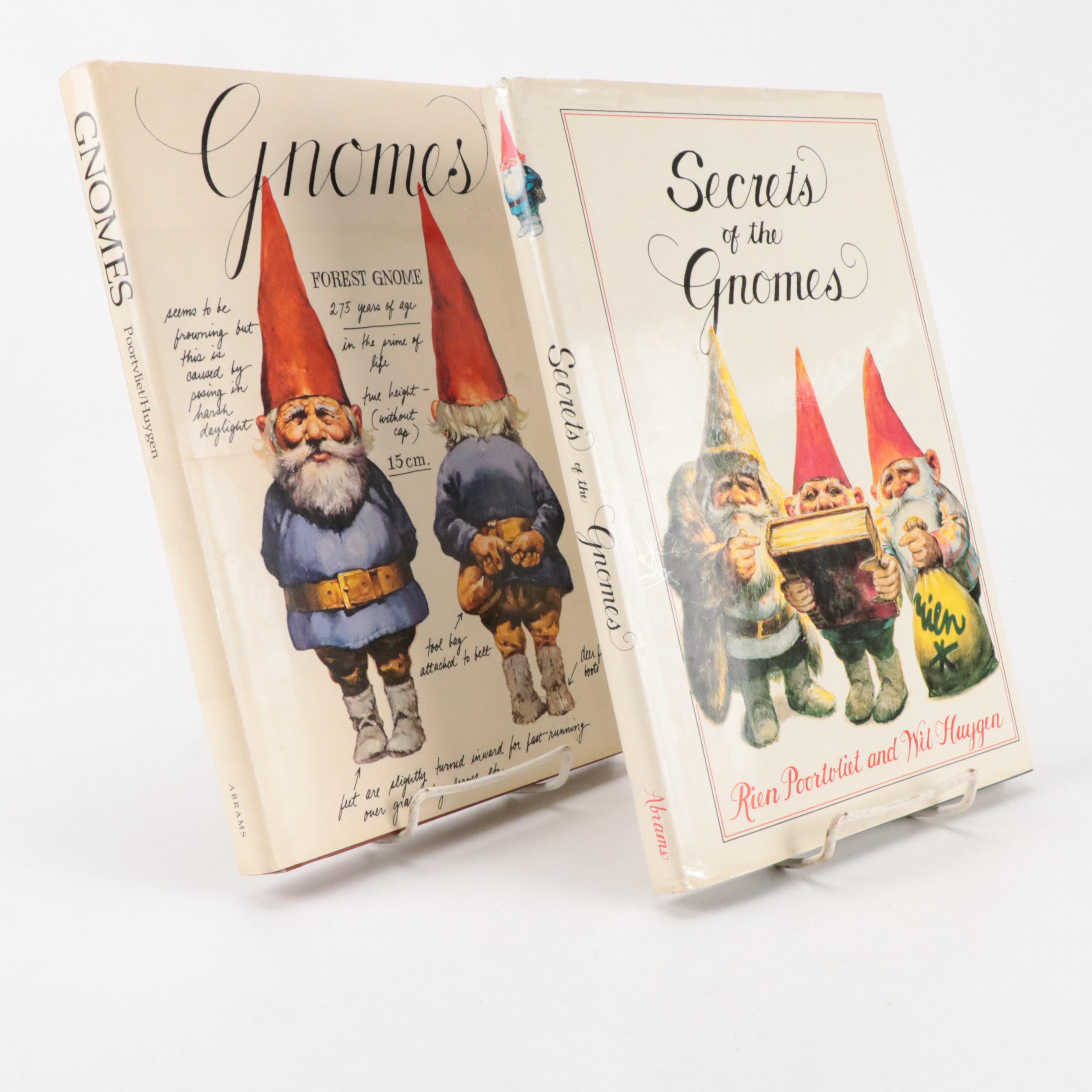 Rien Poortvliet Illustrated "Gnomes" and "Secrets of the Gnomes" by Wil Huygen