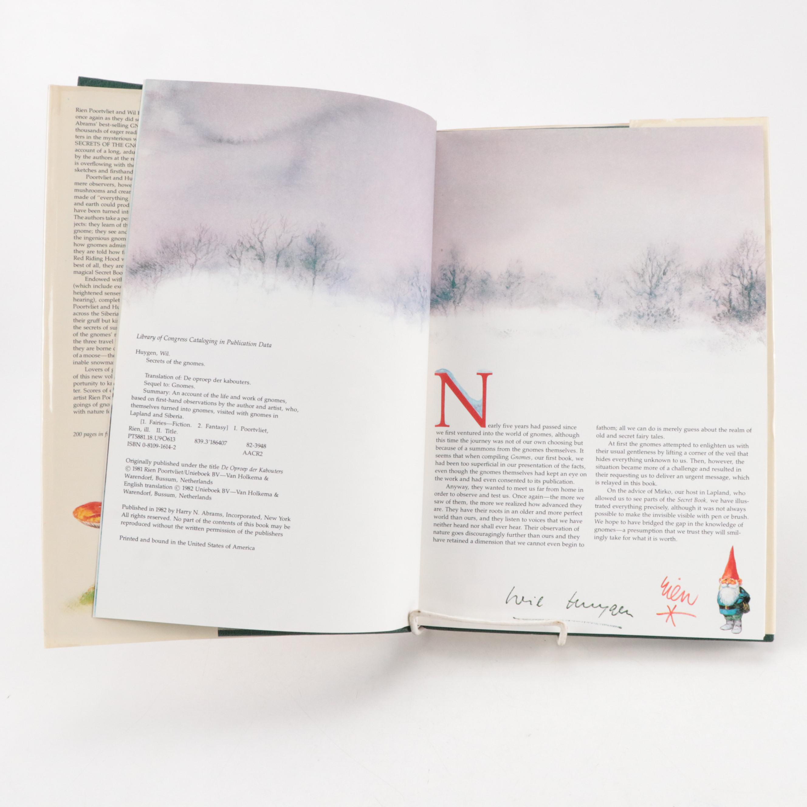 Rien Poortvliet Illustrated "Gnomes" and "Secrets of the Gnomes" by Wil Huygen