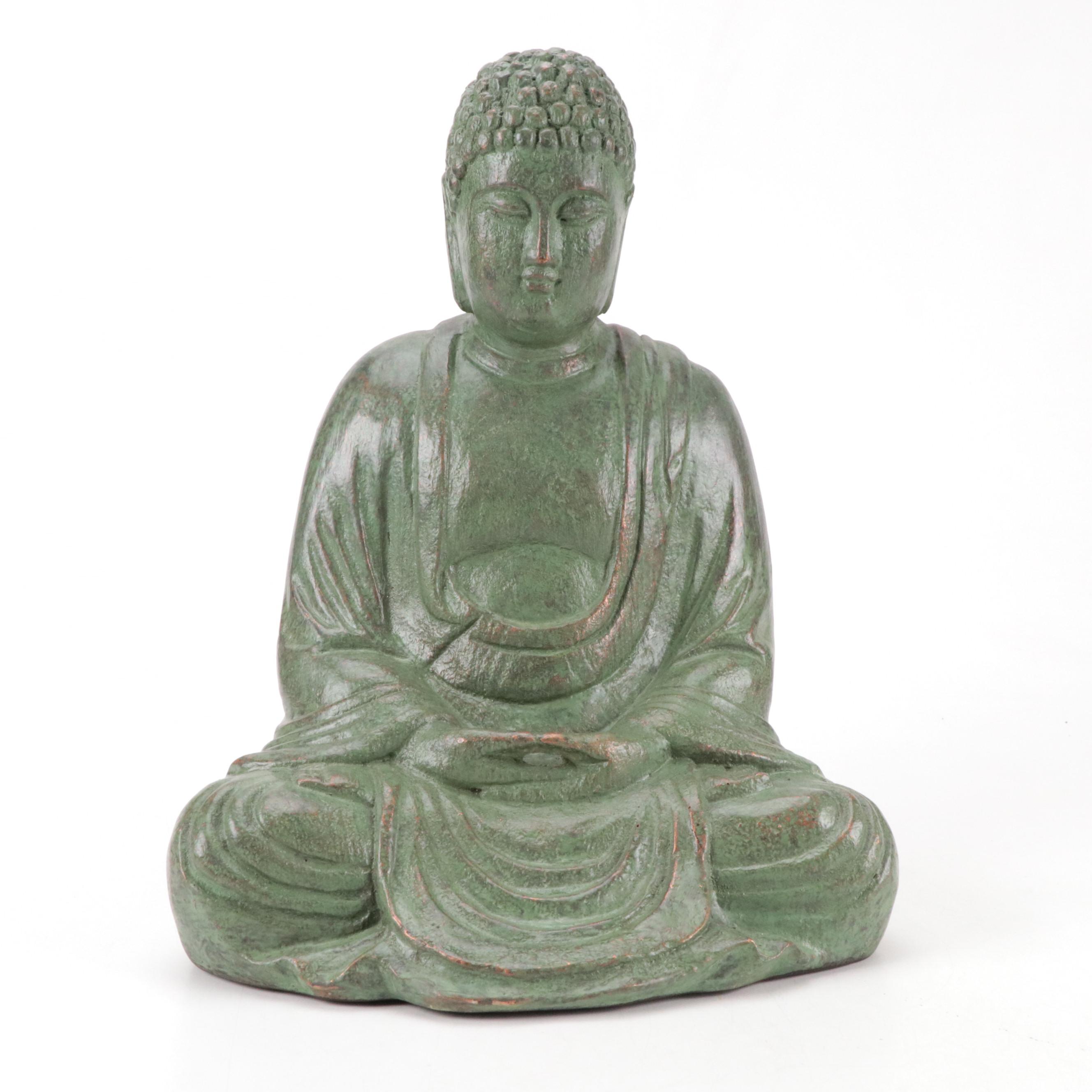 Southeast Asian Style Resin Seated Buddha Statues