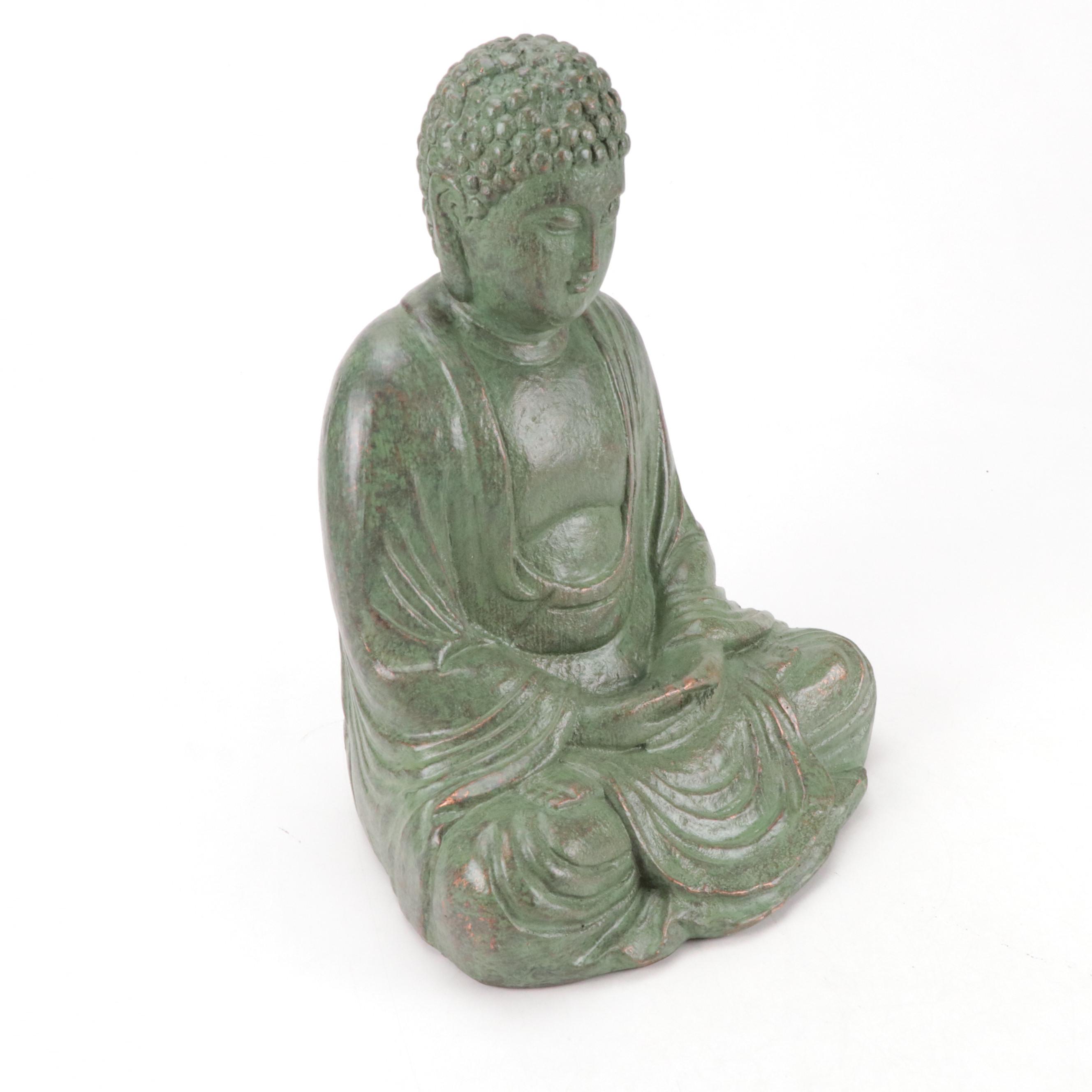 Southeast Asian Style Resin Seated Buddha Statues