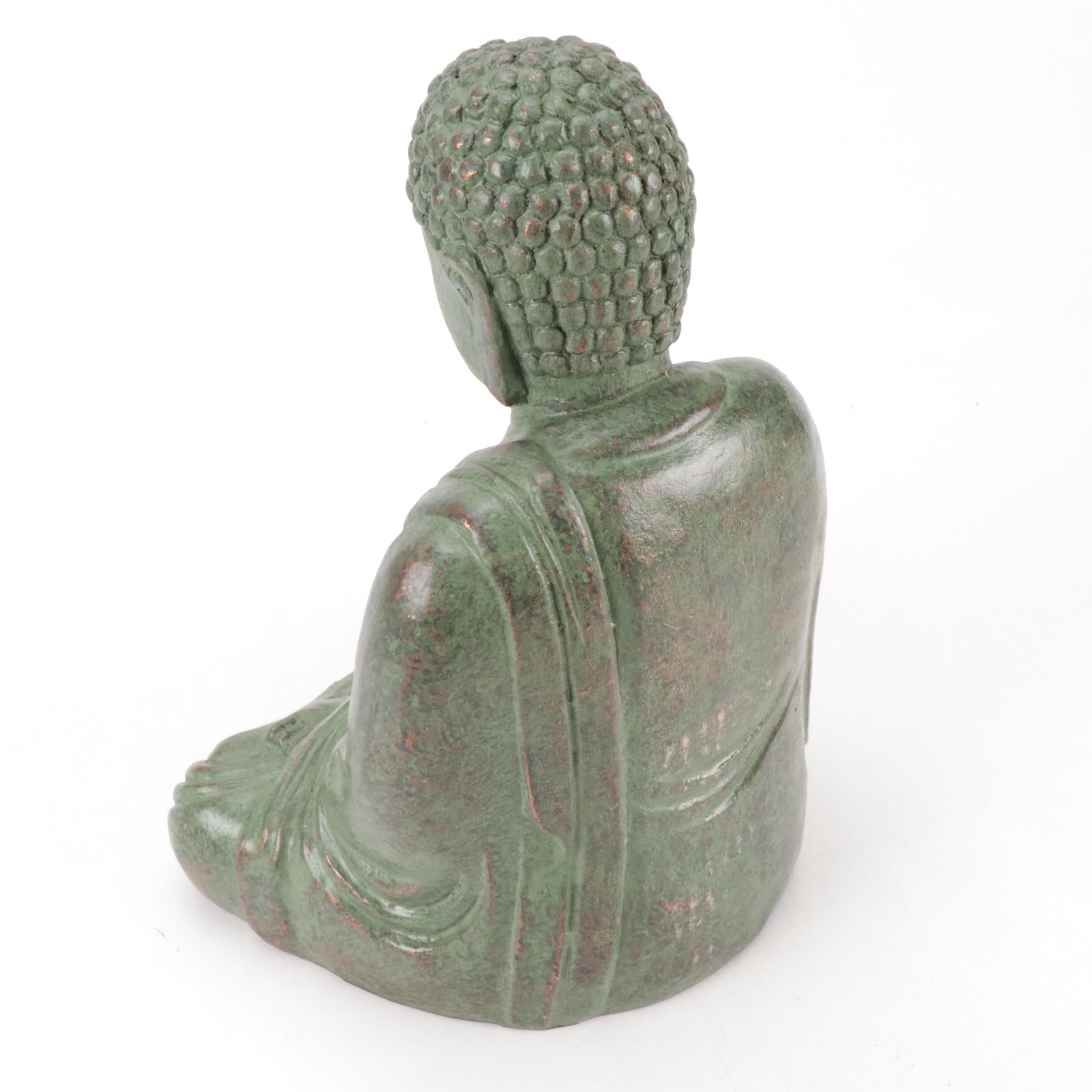 Southeast Asian Style Resin Seated Buddha Statues