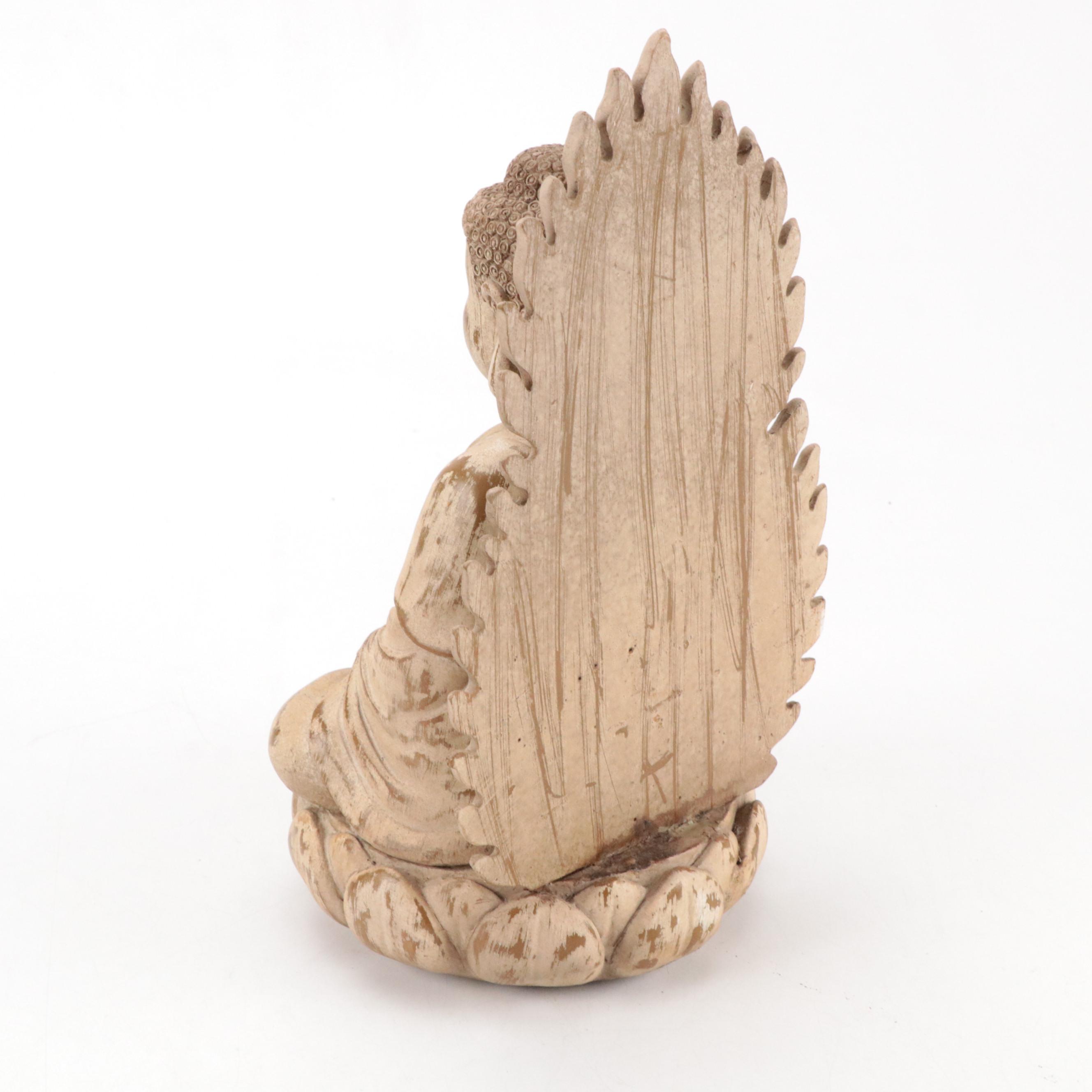 Southeast Asian Style Resin Seated Buddha Statues