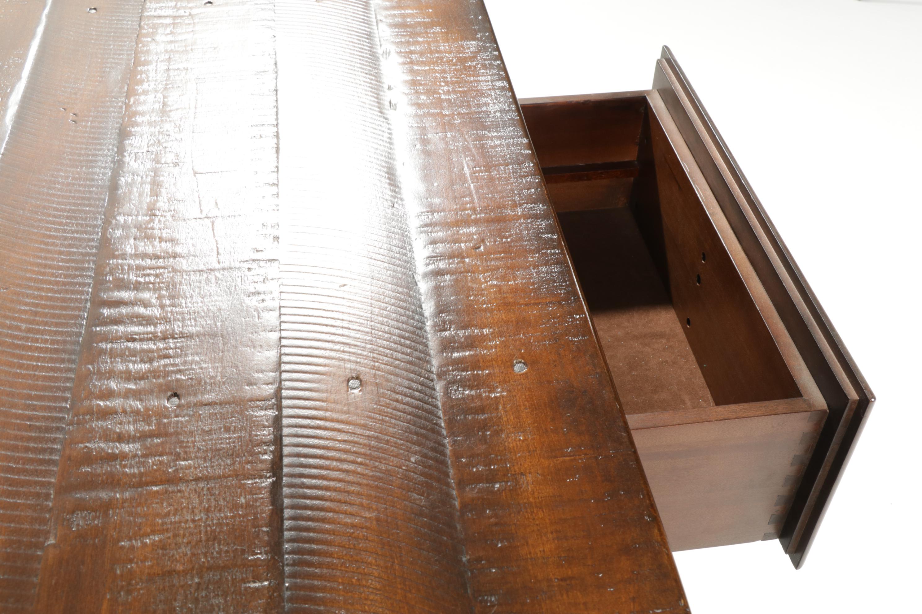 Pottery Barn "Benchwright" Rustic Wood Buffet, 21st Century