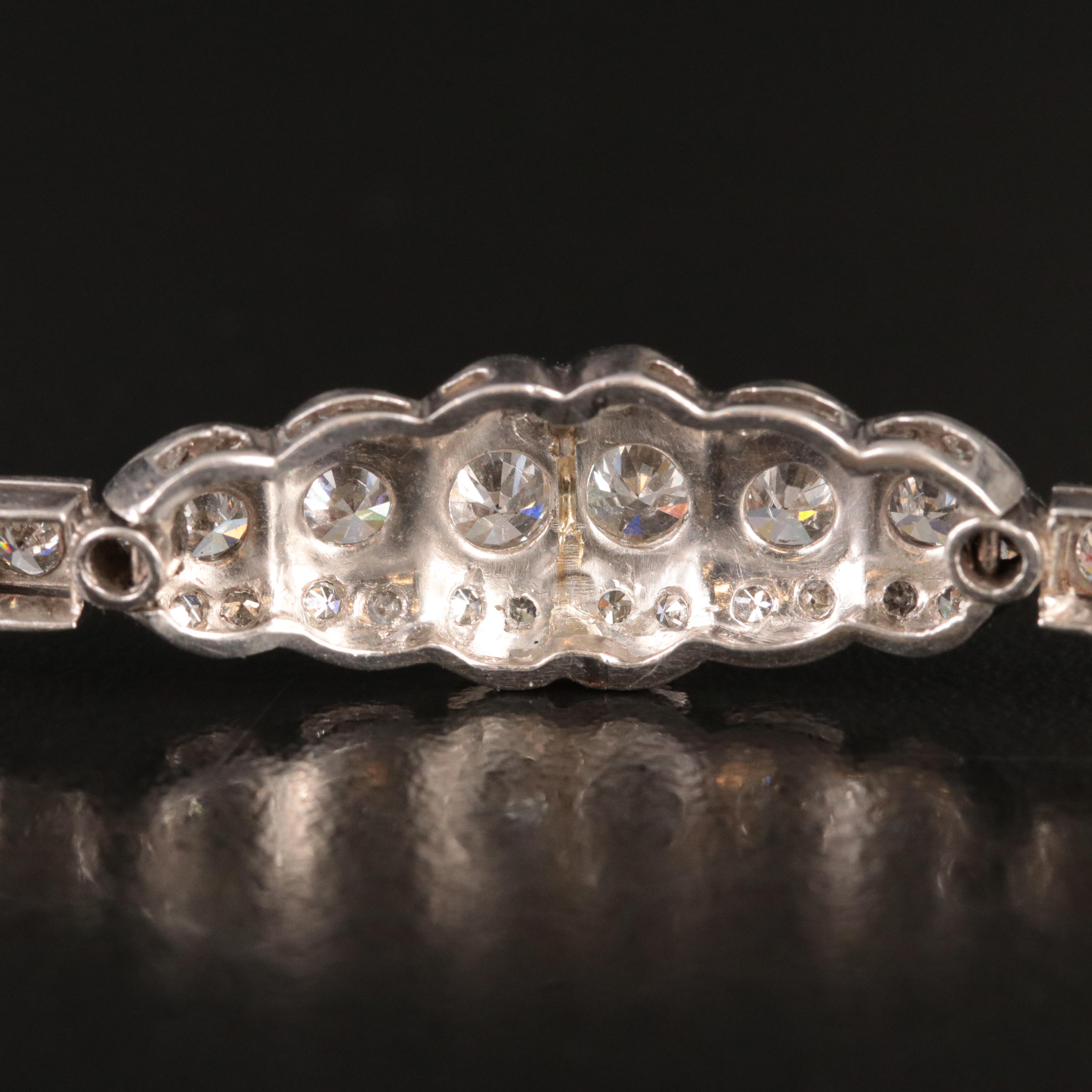 Art Deco Platinum 2.28 CTW Diamond Bracelet