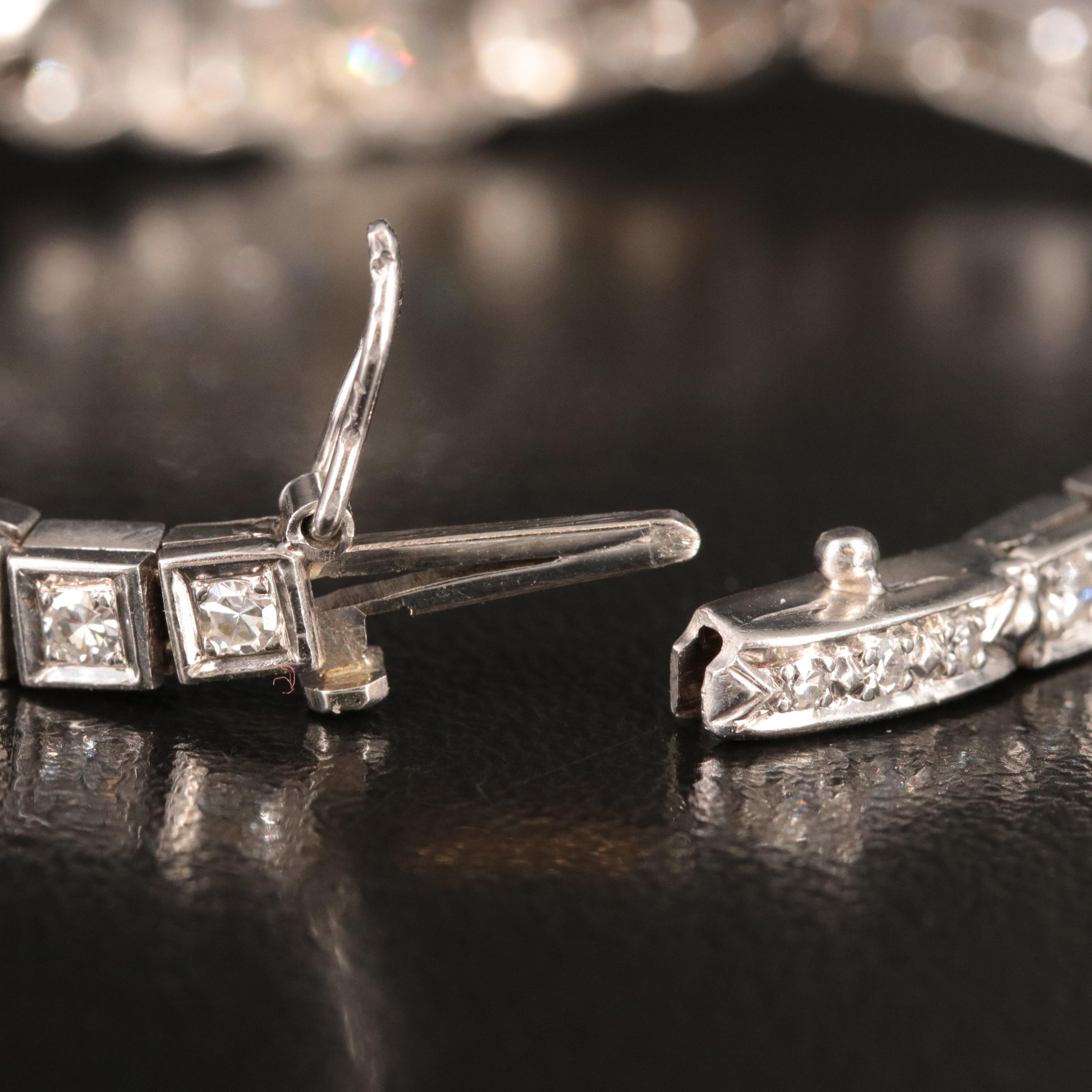 Art Deco Platinum 2.28 CTW Diamond Bracelet