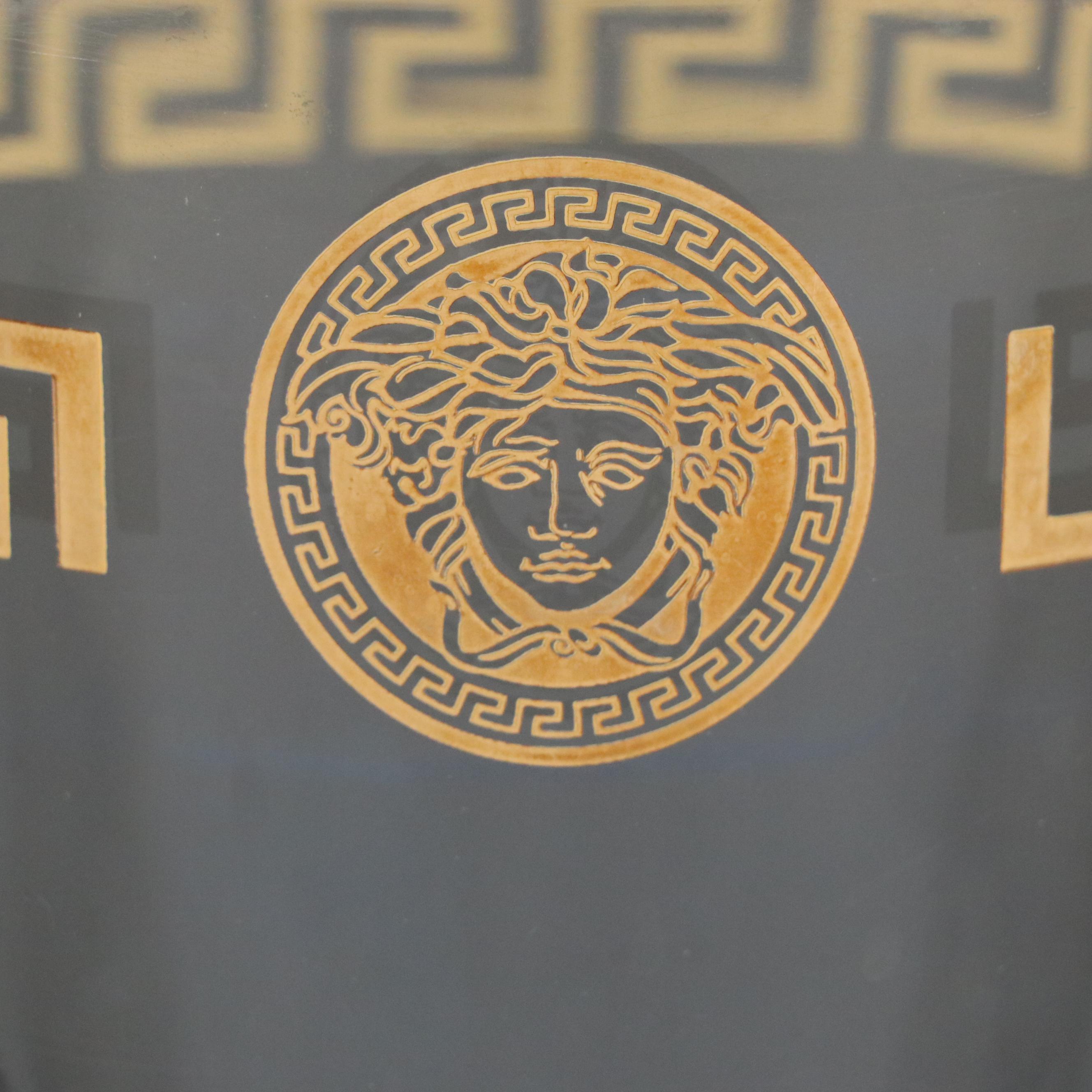 Rosenthal for Versace "Medusa d'Or" Crystal Vase