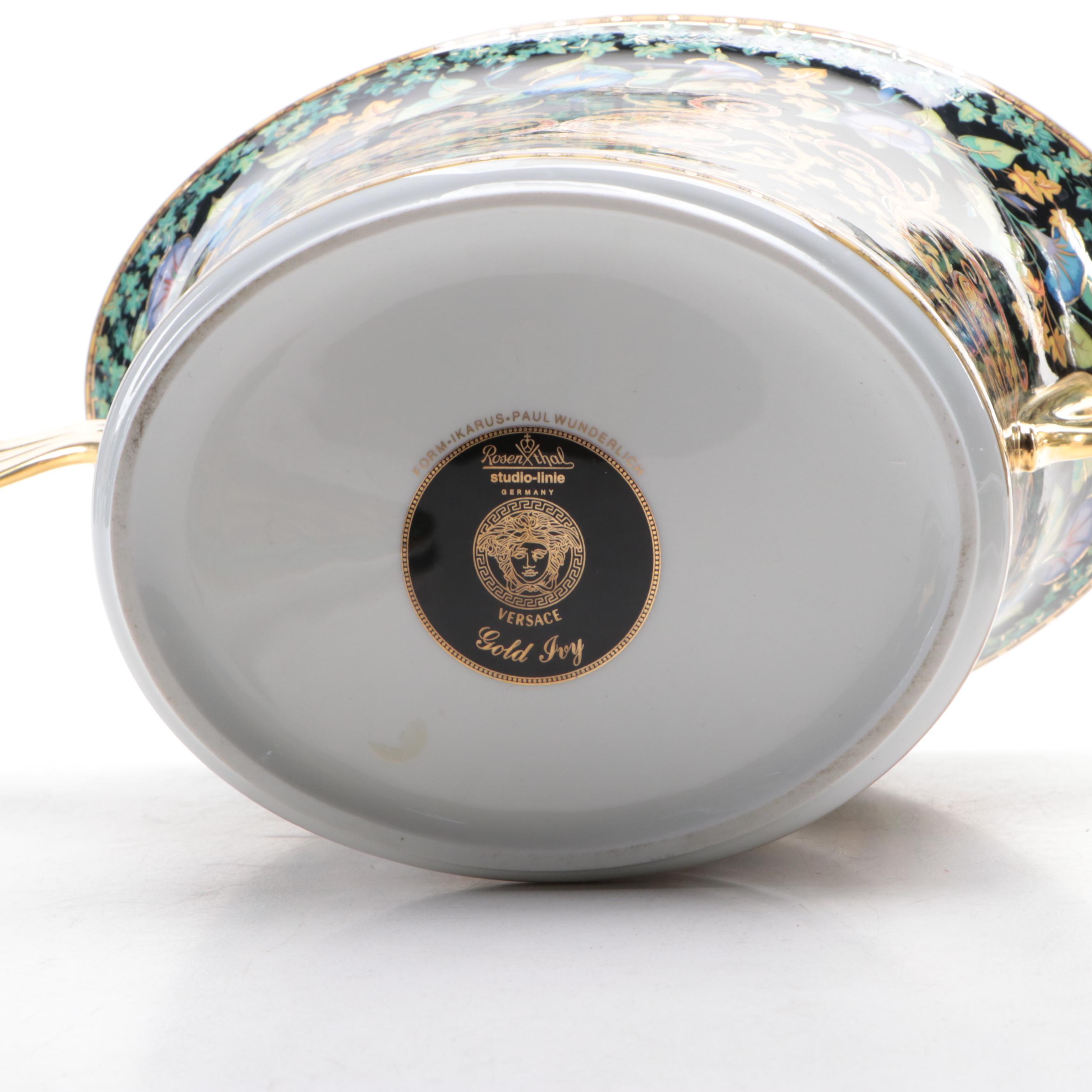 Rosenthal for Versace "Gold Ivy" Porcelain Dinnerware