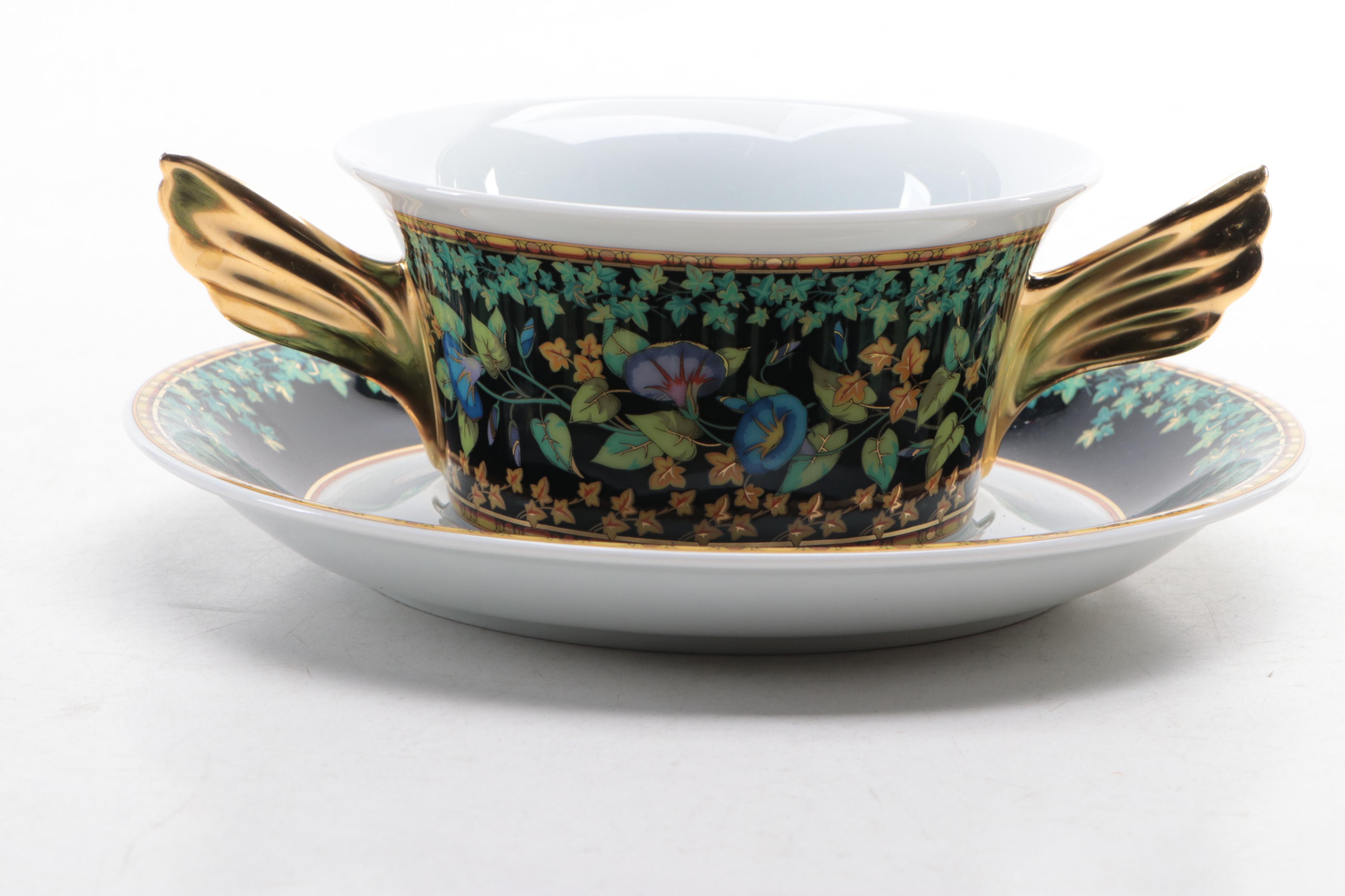 Rosenthal for Versace "Gold Ivy" Porcelain Dinnerware