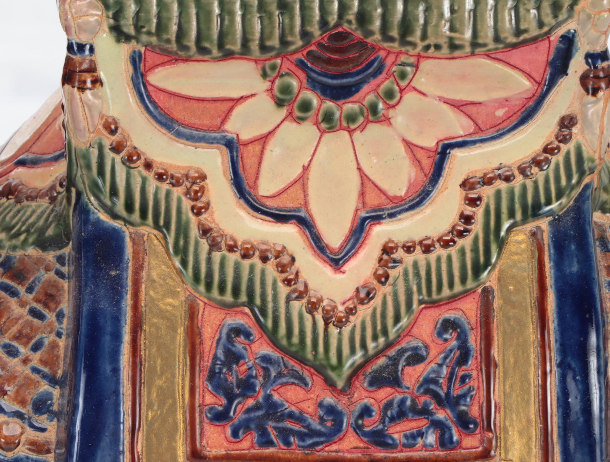 Moorish Style Hand-Painted Ceramic Camel Garden Stool