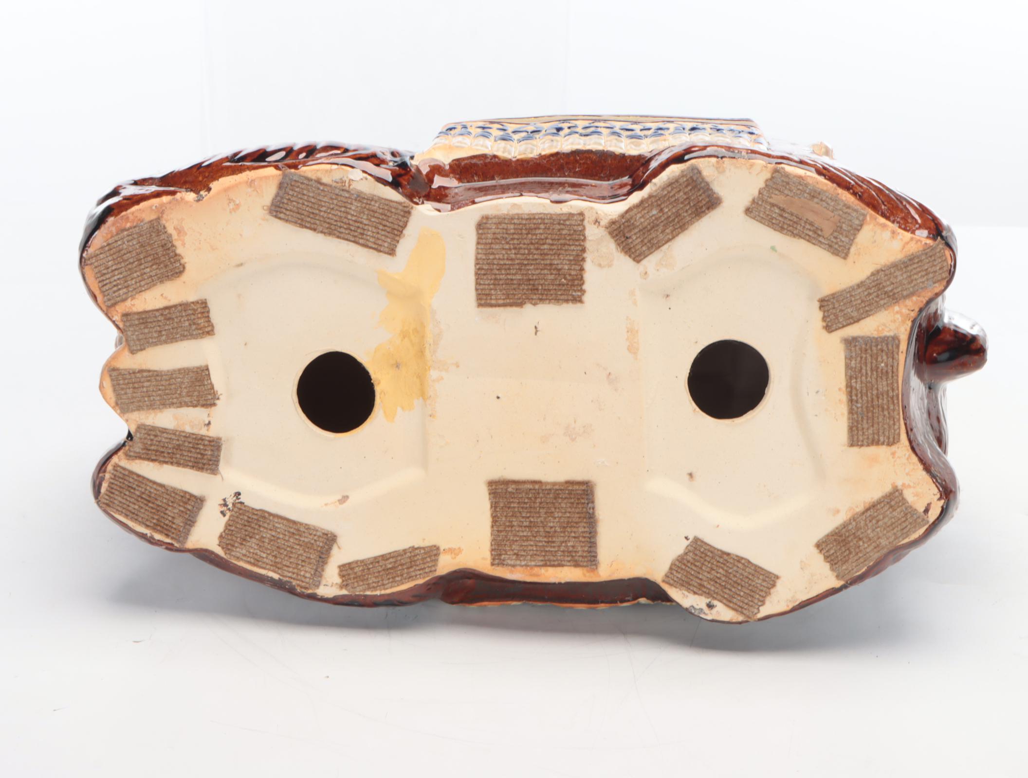 Moorish Style Hand-Painted Ceramic Camel Garden Stool