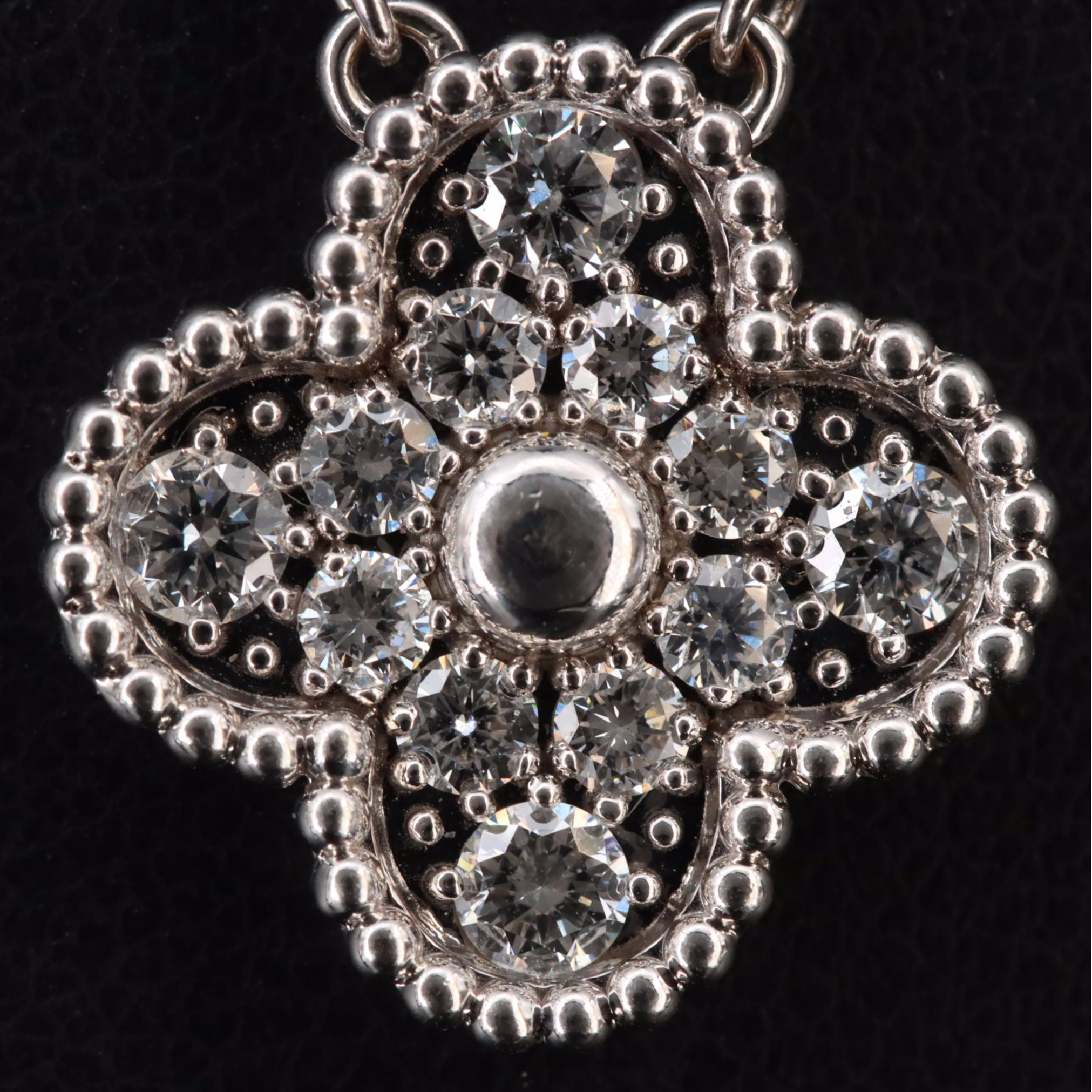 Van Cleef & Arpels Vintage Alhambra 18K 0.50 CTW Diamond Necklace