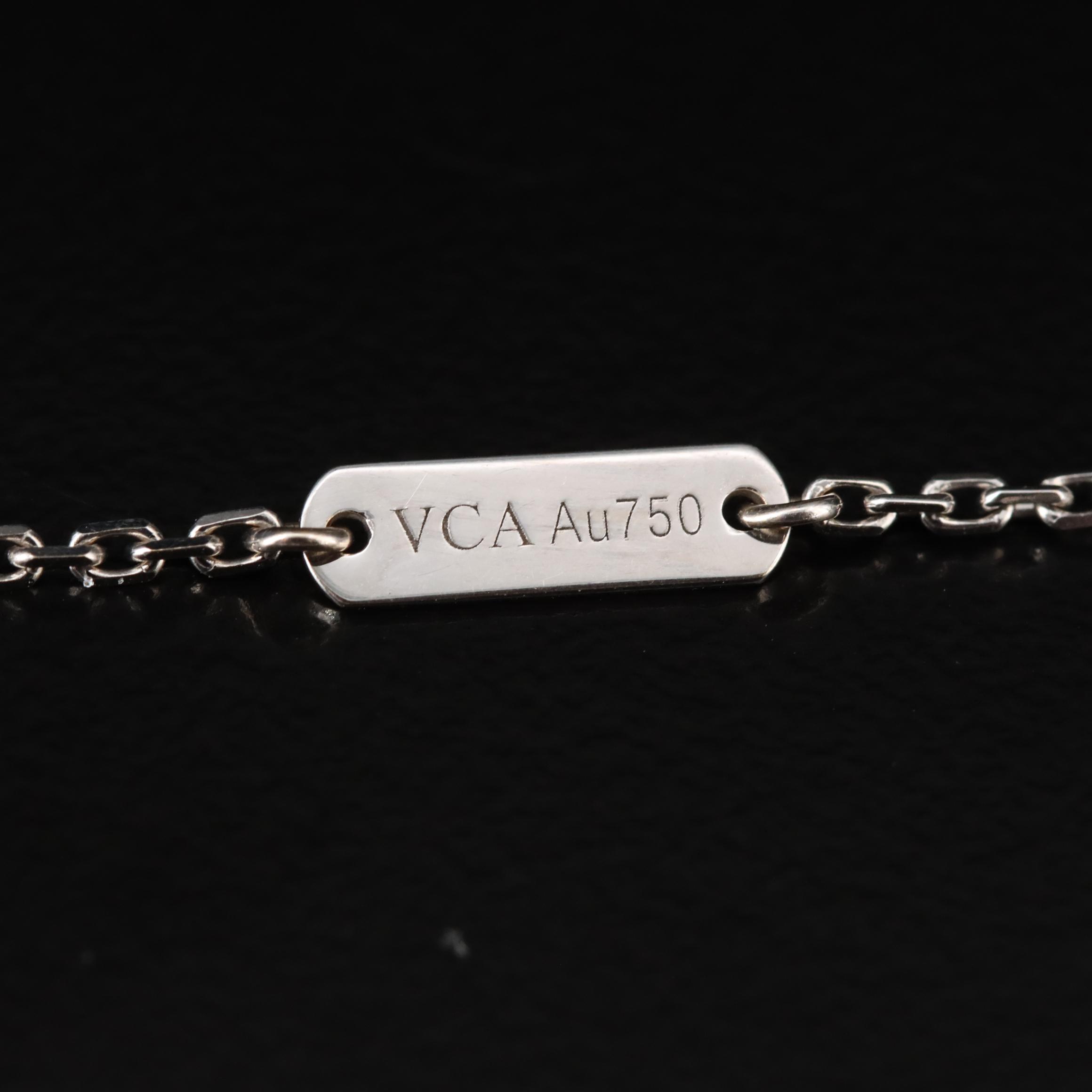 Van Cleef & Arpels Vintage Alhambra 18K 0.50 CTW Diamond Necklace