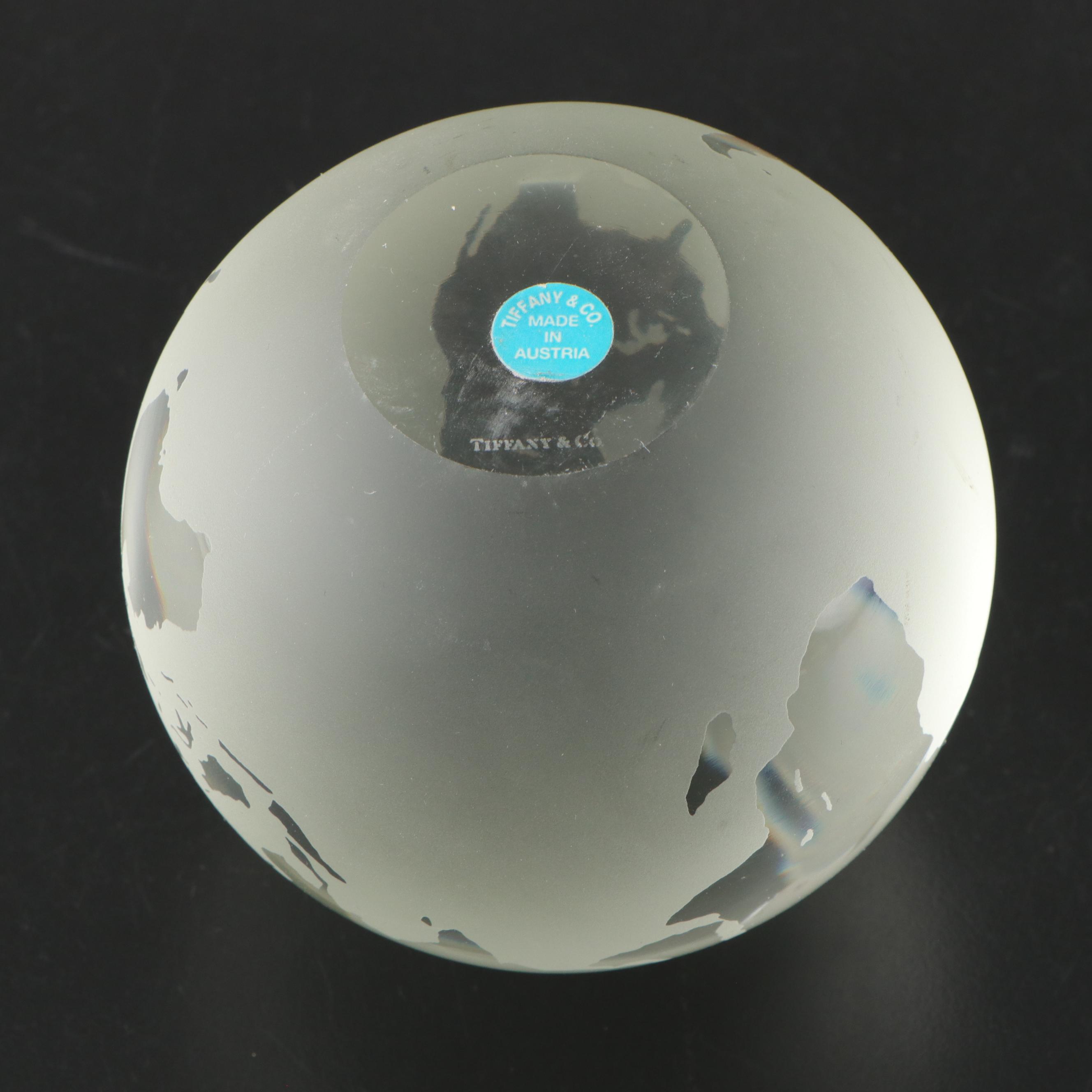 Tiffany & Co. Glass Globe Paperweight with Other Paperweights and More