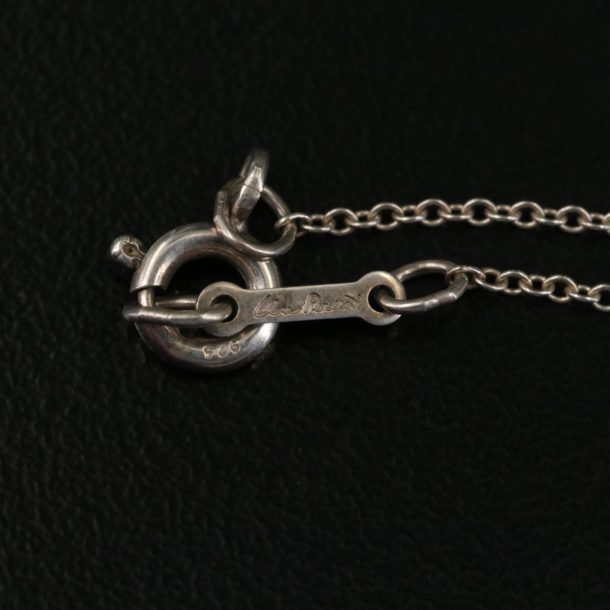 Elsa Peretti for Tiffany & Co. Sterling Puffy Cross Pendant Necklace