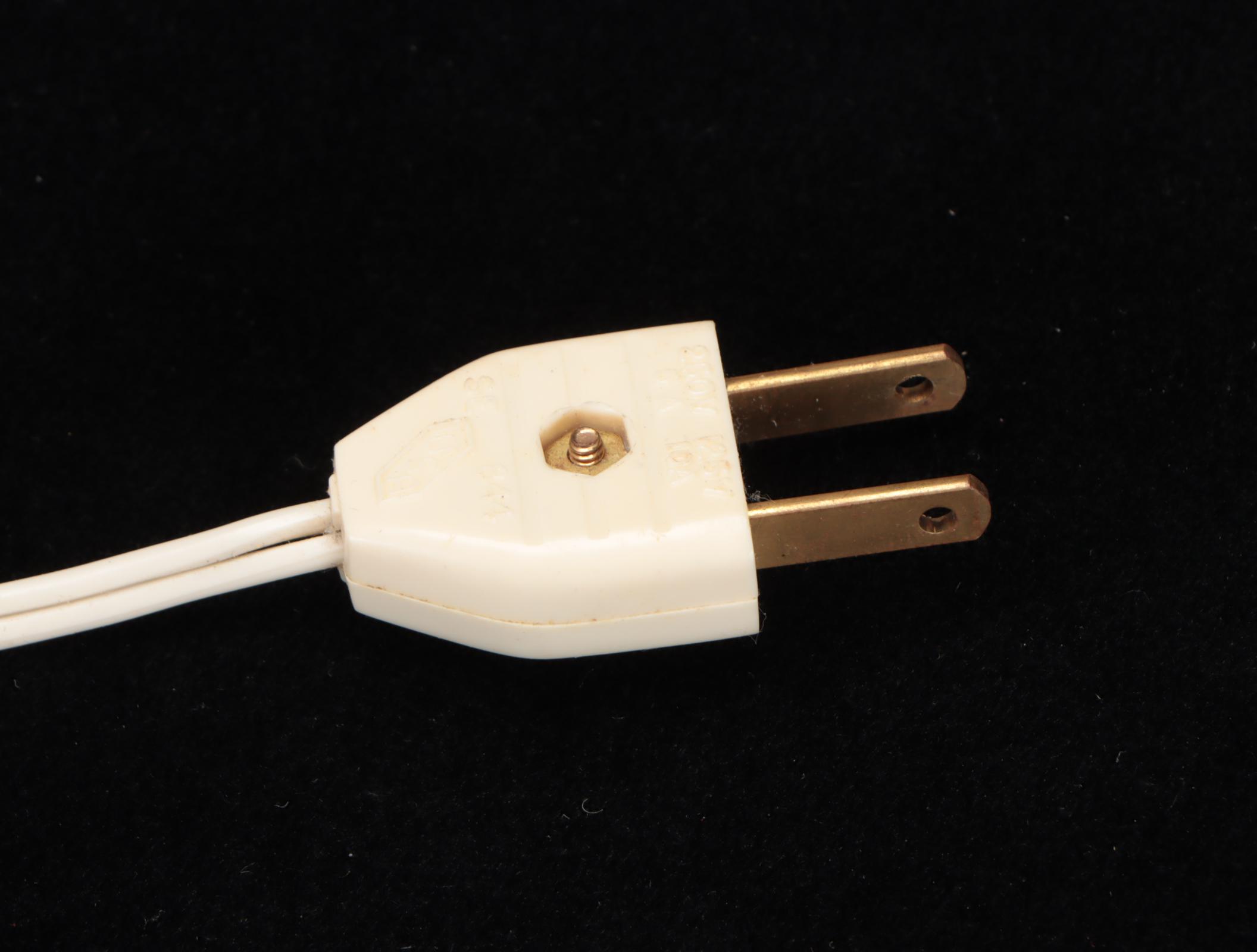 Hexagonal Glass and Metal Display Cabinet Table Lamp