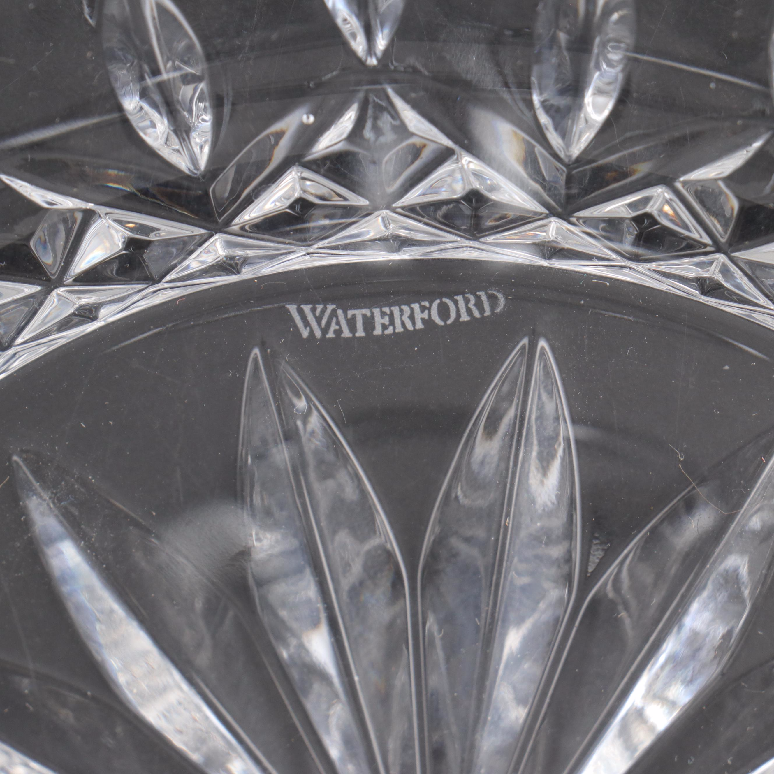 Waterford Crystal Bowls Including Marquis by Waterford, Candlestick & Plate