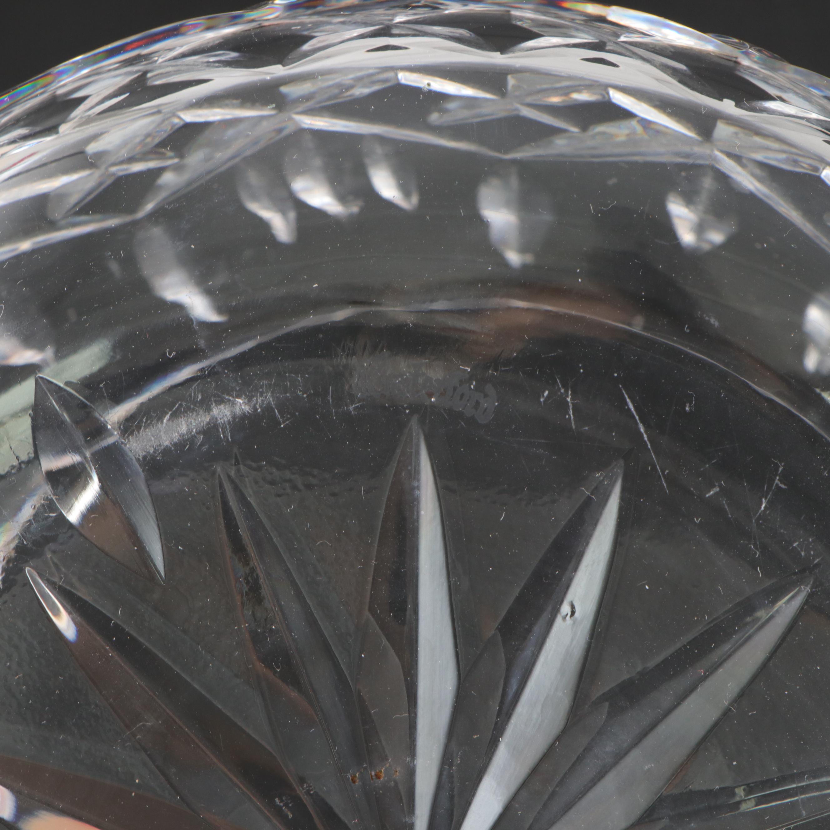 Waterford Crystal Bowls Including Marquis by Waterford, Candlestick & Plate