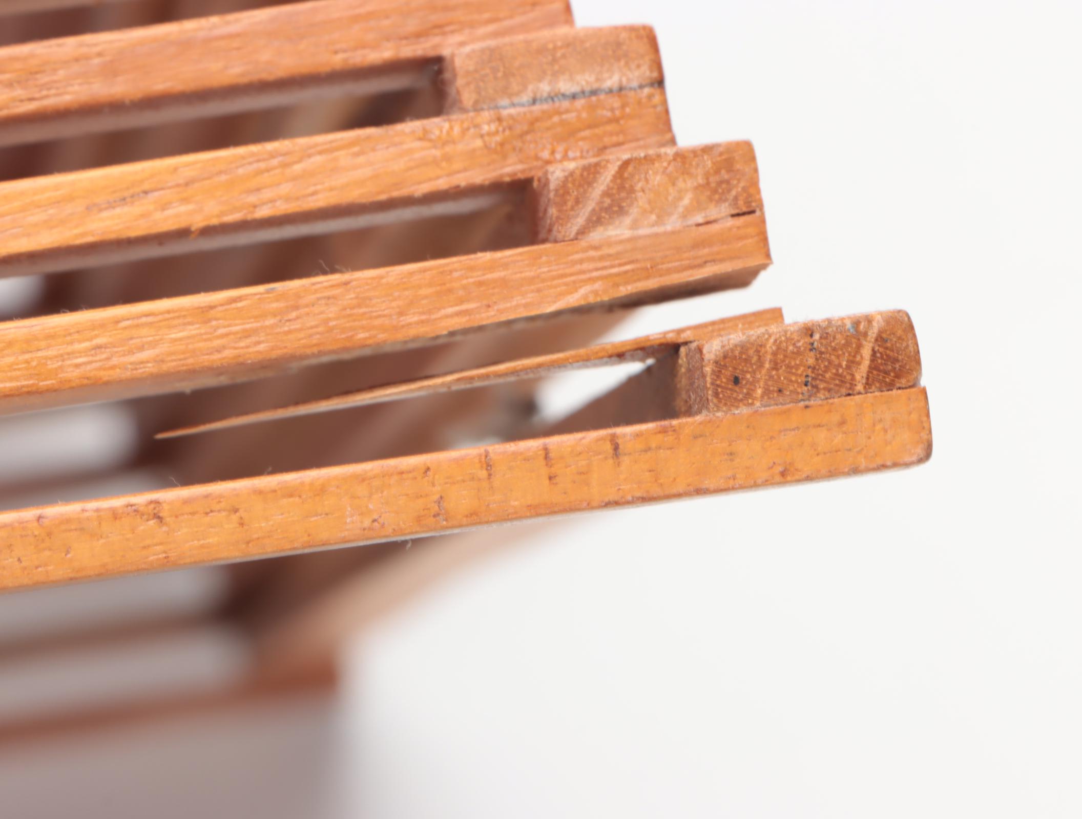 Handmade Finished Wood Pyramid Figurines