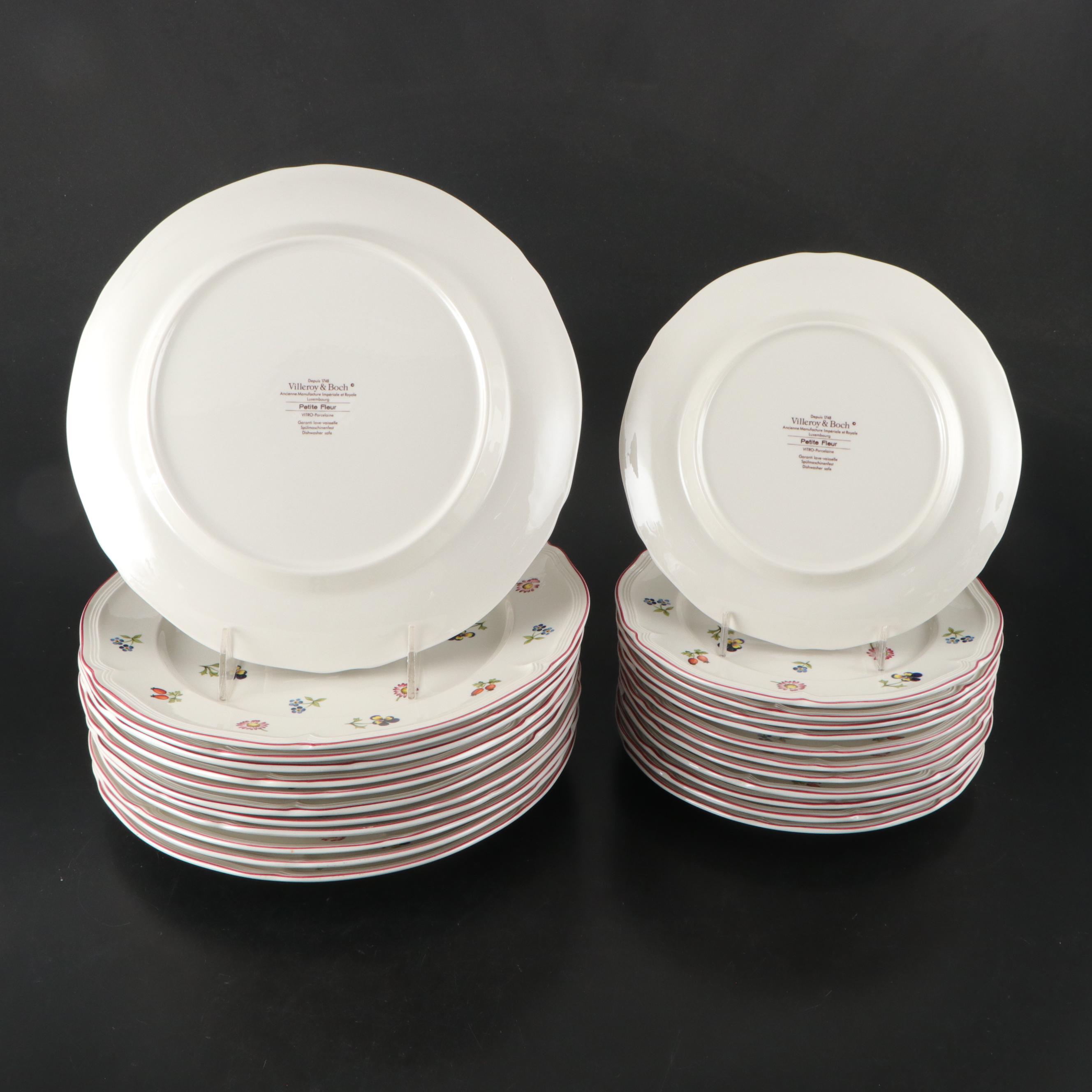 Villeroy & Boch "Petite Fleur" Porcelain Dinnerware, Late 20th Century