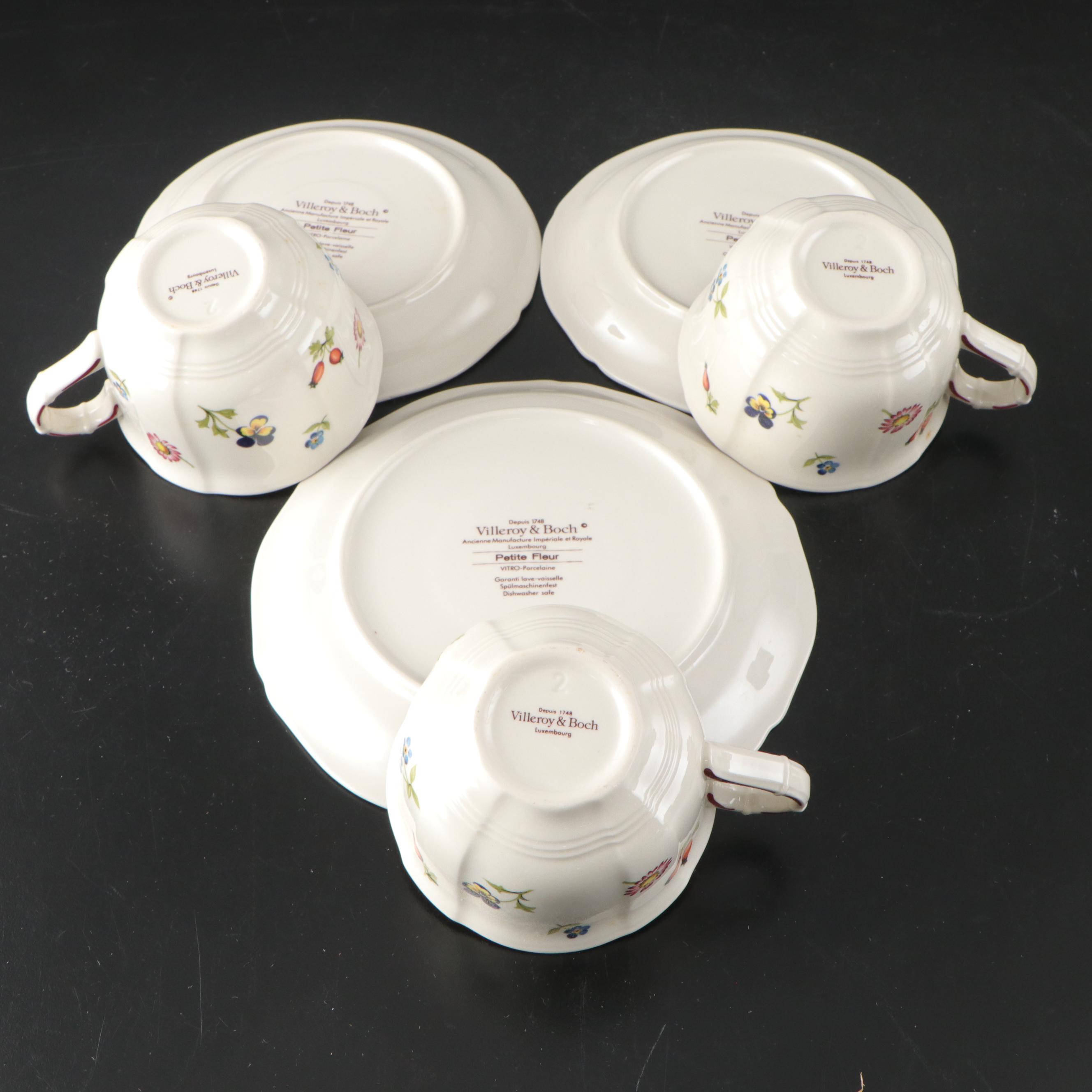 Villeroy & Boch "Petite Fleur" Porcelain Dinnerware, Late 20th Century