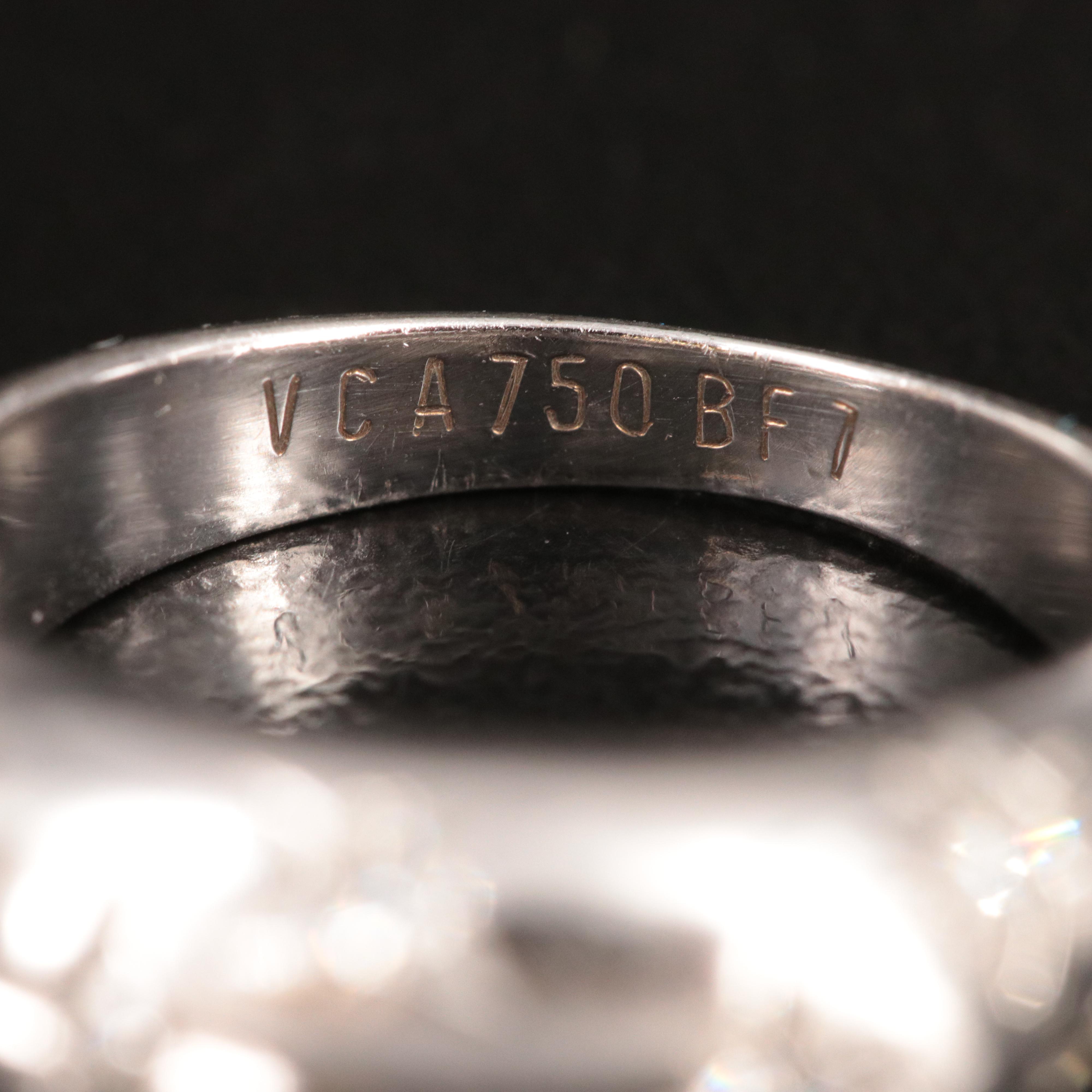 Van Cleef & Arpels 18K 0.25 CTW Diamond Star Set Dome Ring