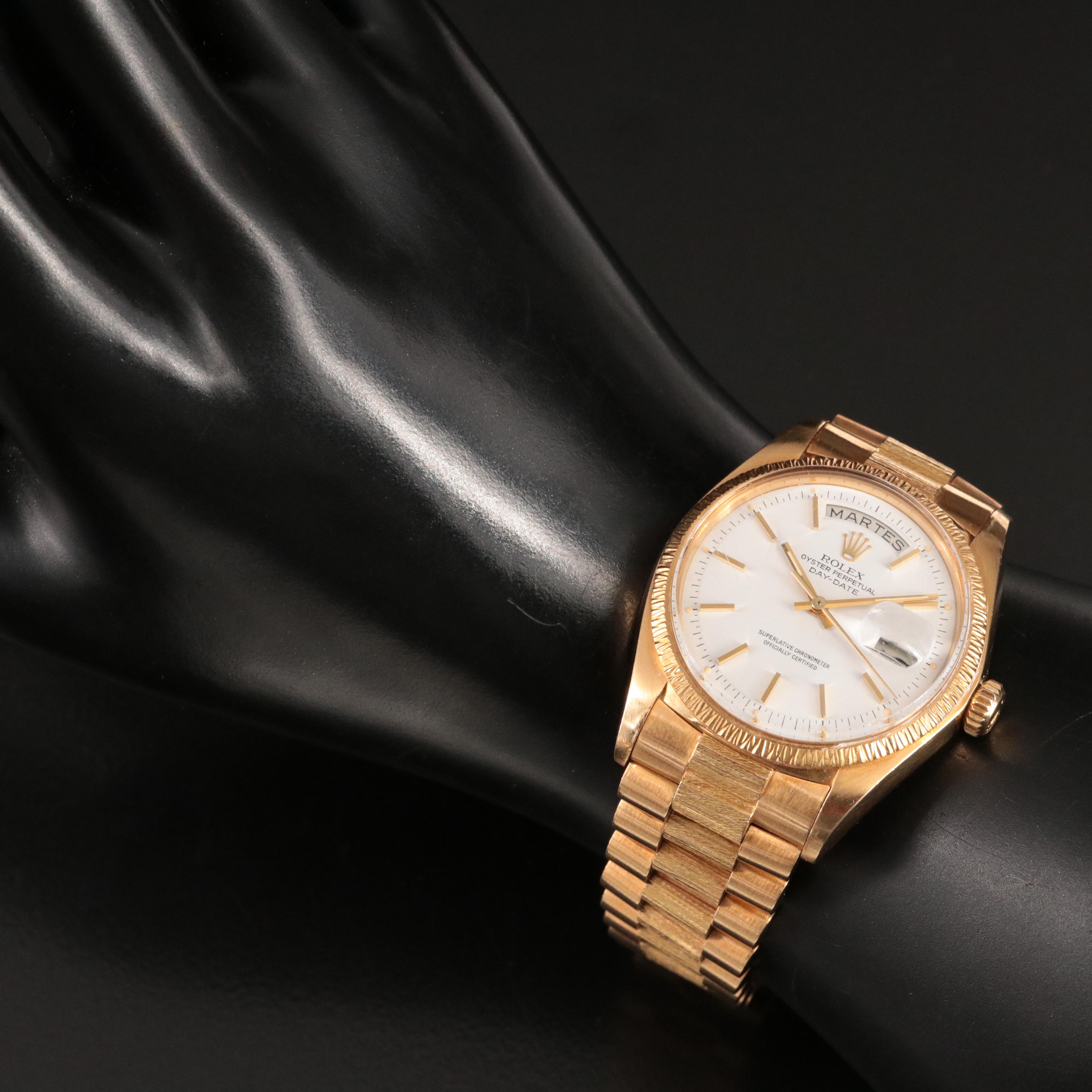 1977 Rolex Day-Date Bark Finish President Watch