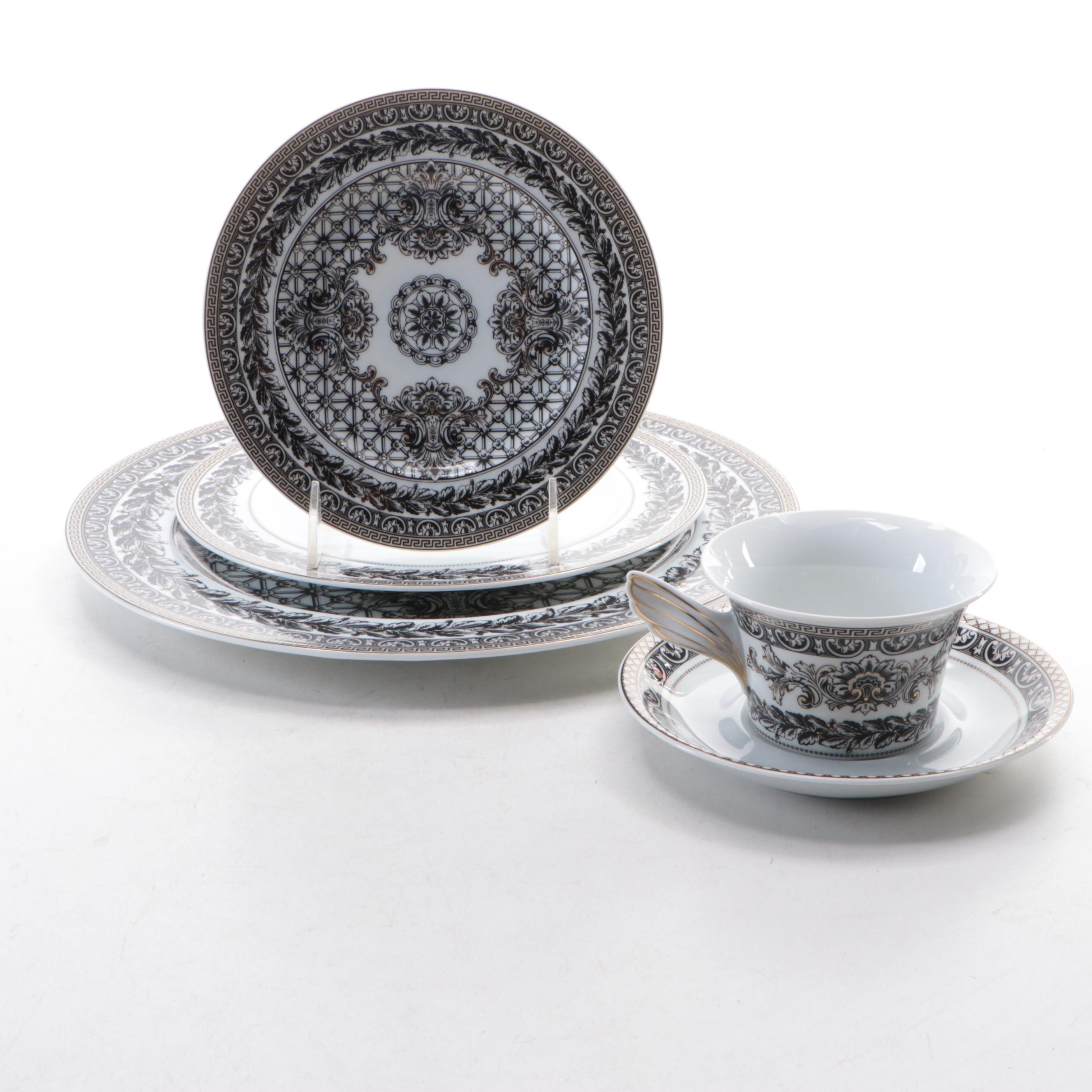 Rosenthal for Versace "Marqueterie" Porcelain Dinnerware