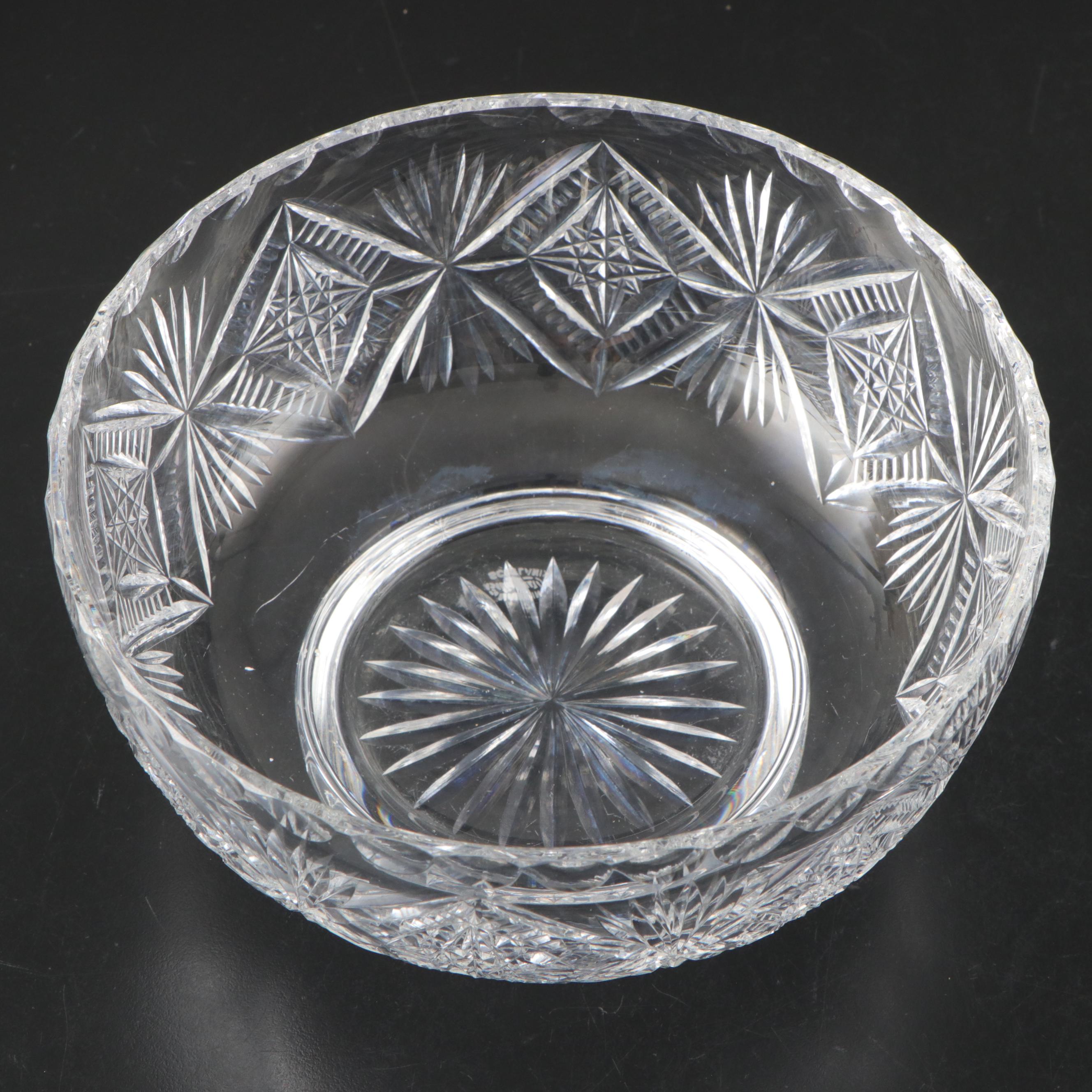 Waterford "Lismore" Crystal Vase, Designers Gallery Bowl, Scottish Crystal Bowl