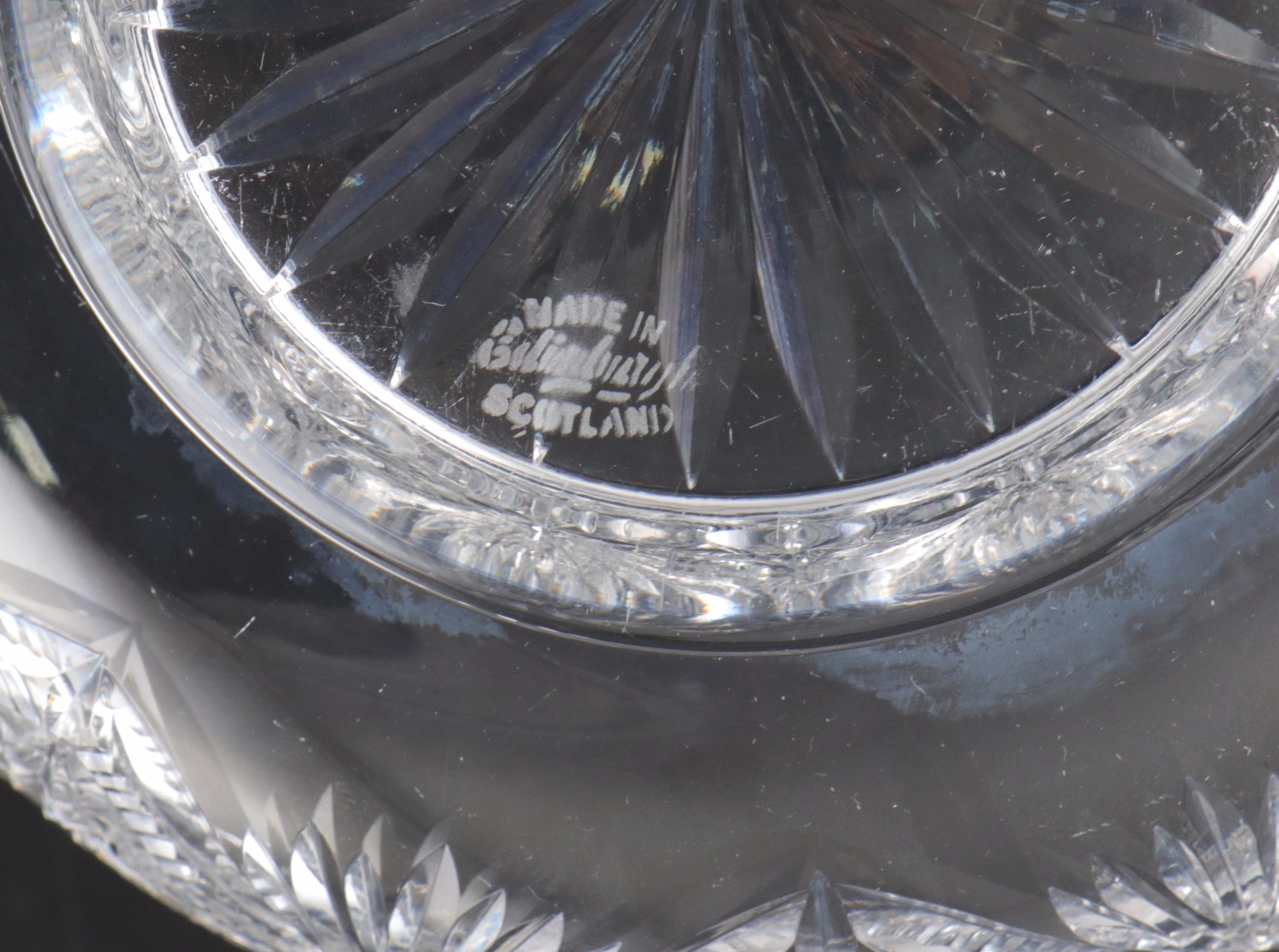 Waterford "Lismore" Crystal Vase, Designers Gallery Bowl, Scottish Crystal Bowl