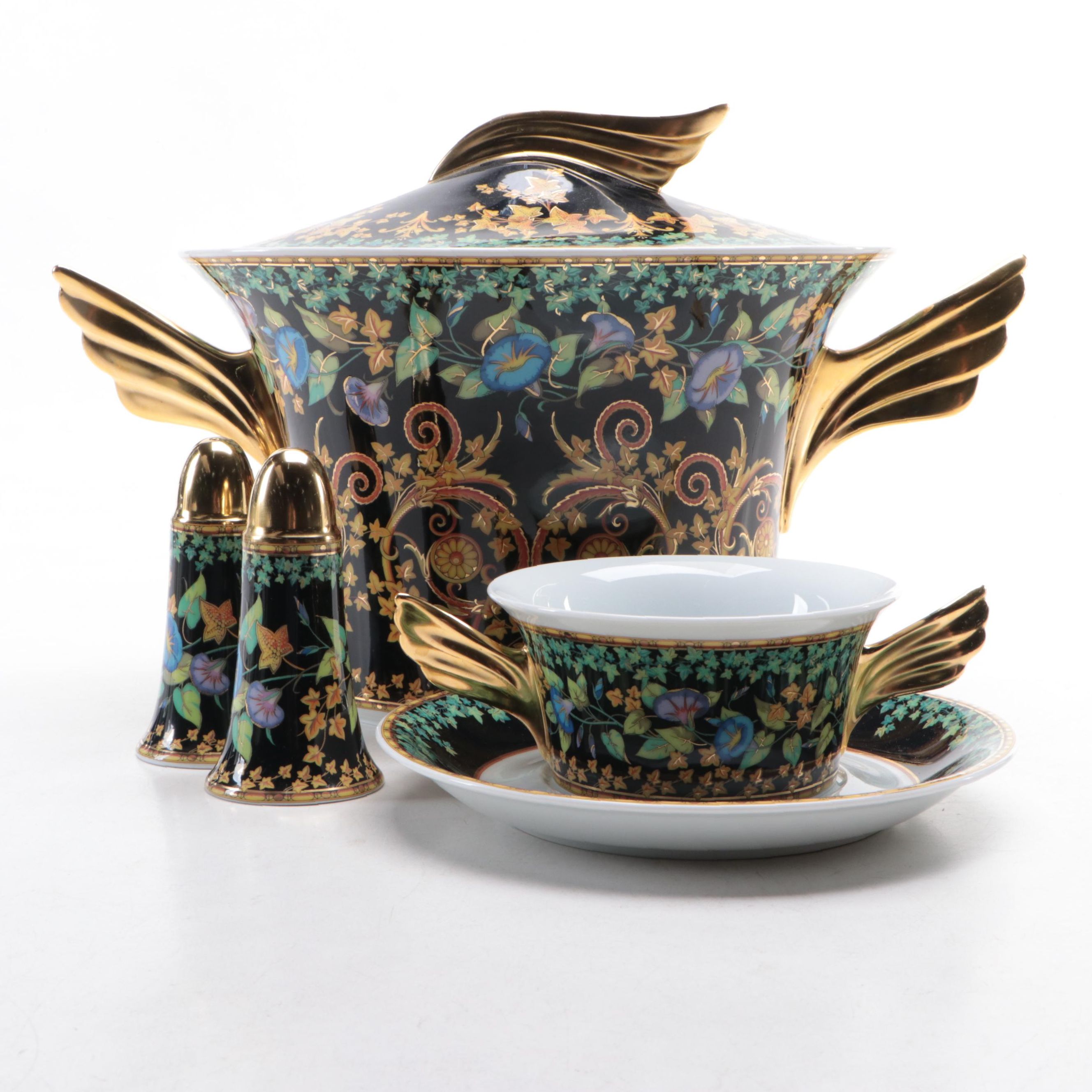 Rosenthal for Versace "Gold Ivy" Porcelain Dinnerware