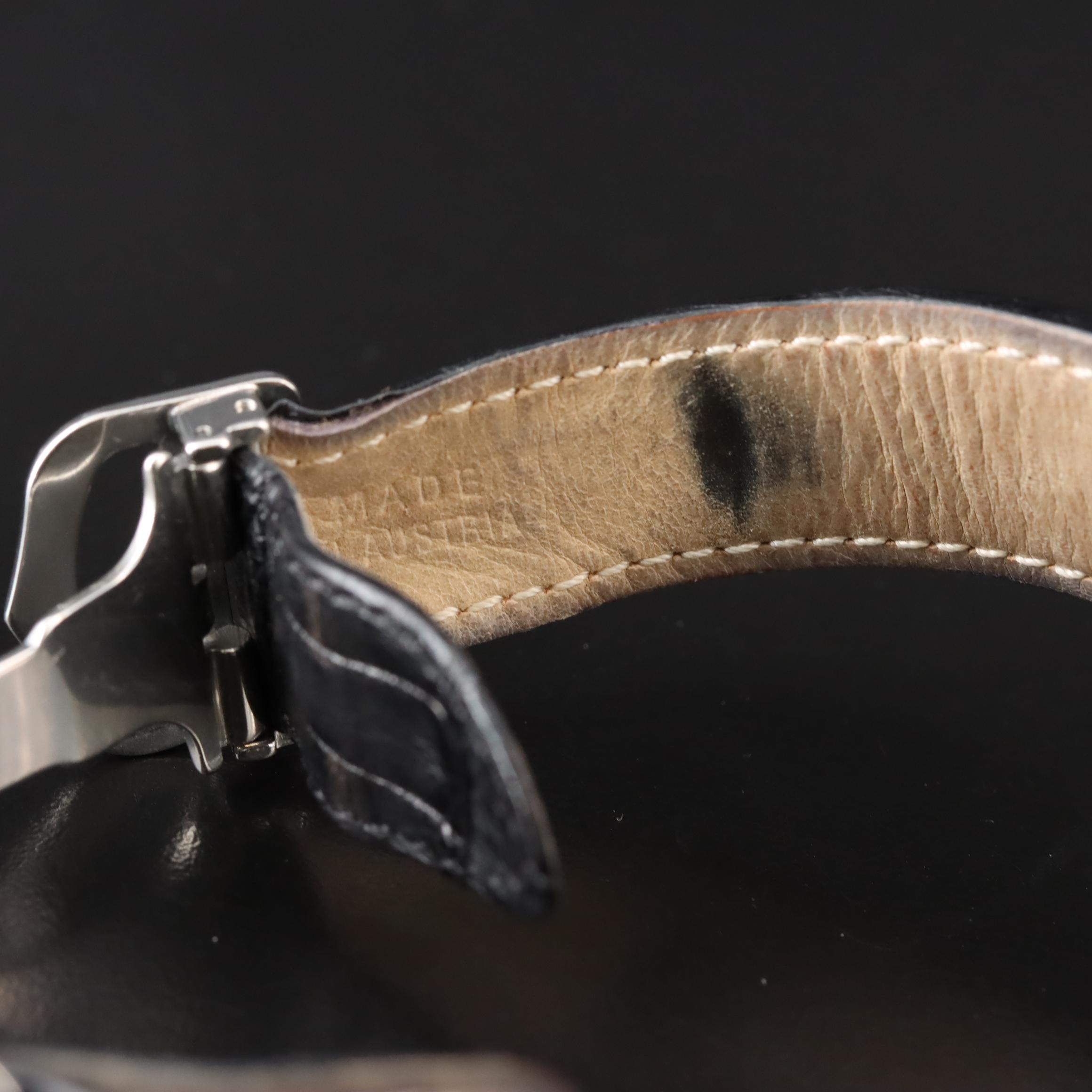 Cartier Roadster Gray Silver Tuxedo Dial Steel Automatic Watch