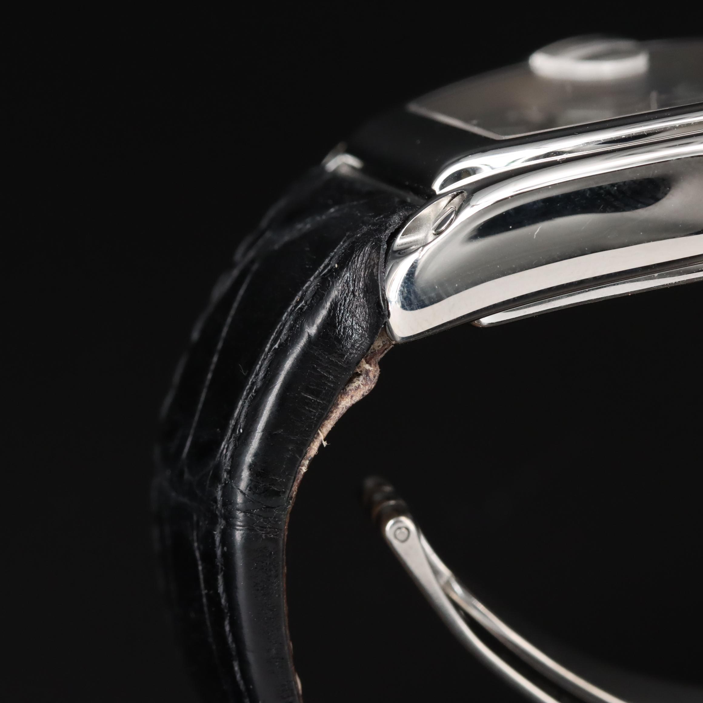 Cartier Roadster Gray Silver Tuxedo Dial Steel Automatic Watch