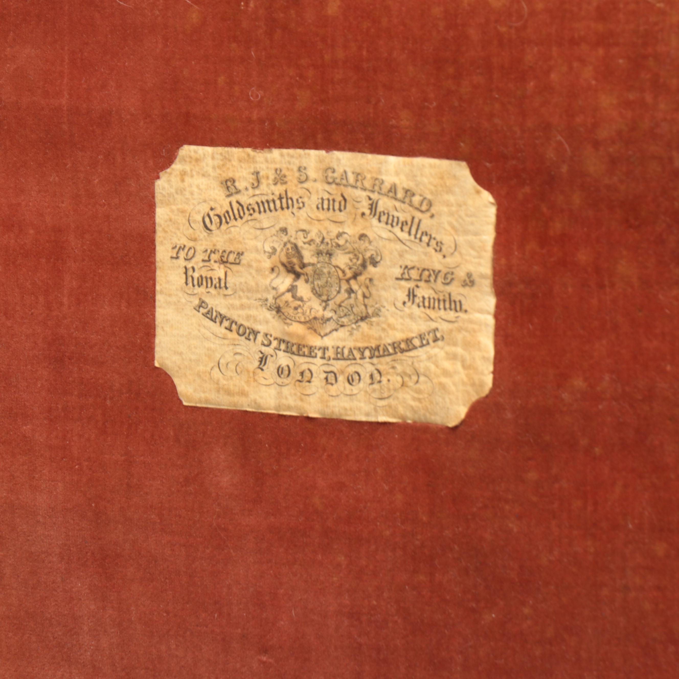 R. J. & S. Garrard George III Mahogany Teapoy, Circa 1800