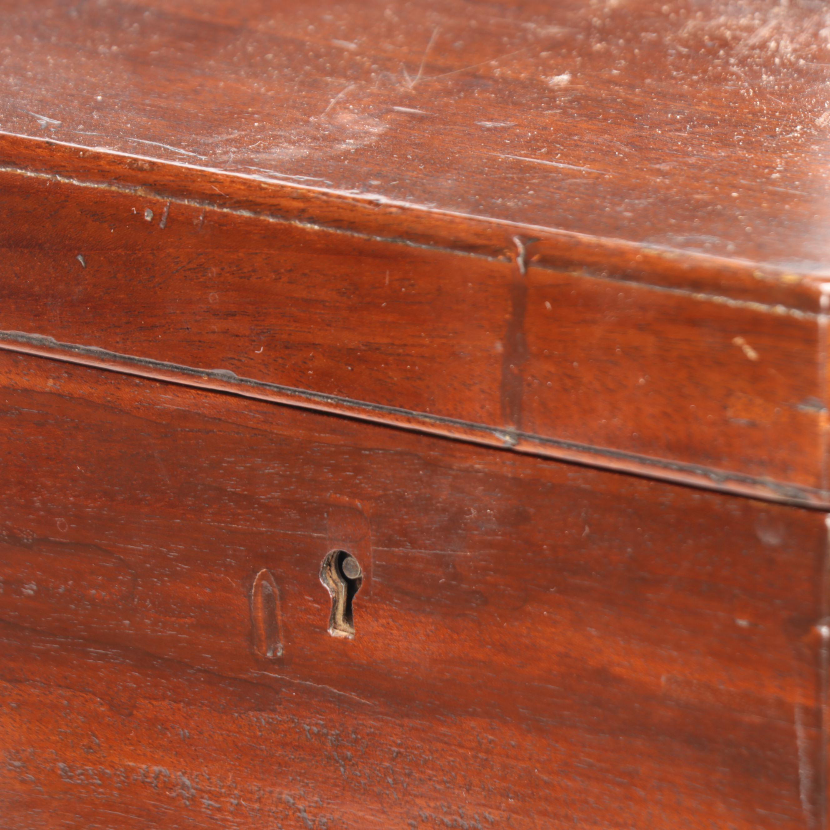 R. J. & S. Garrard George III Mahogany Teapoy, Circa 1800