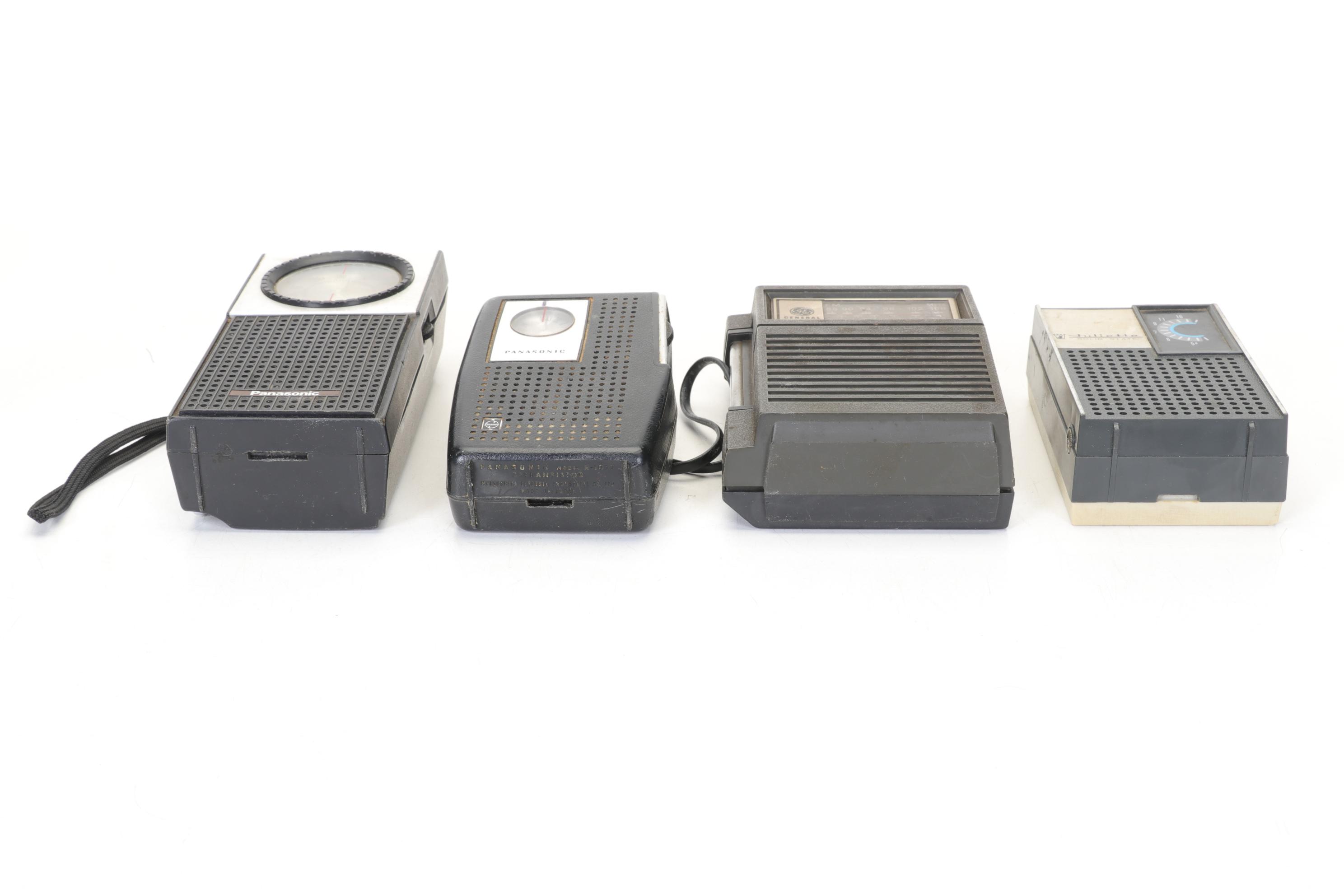 Portable Transistor Radios Featuring Panasonic, GE, and More