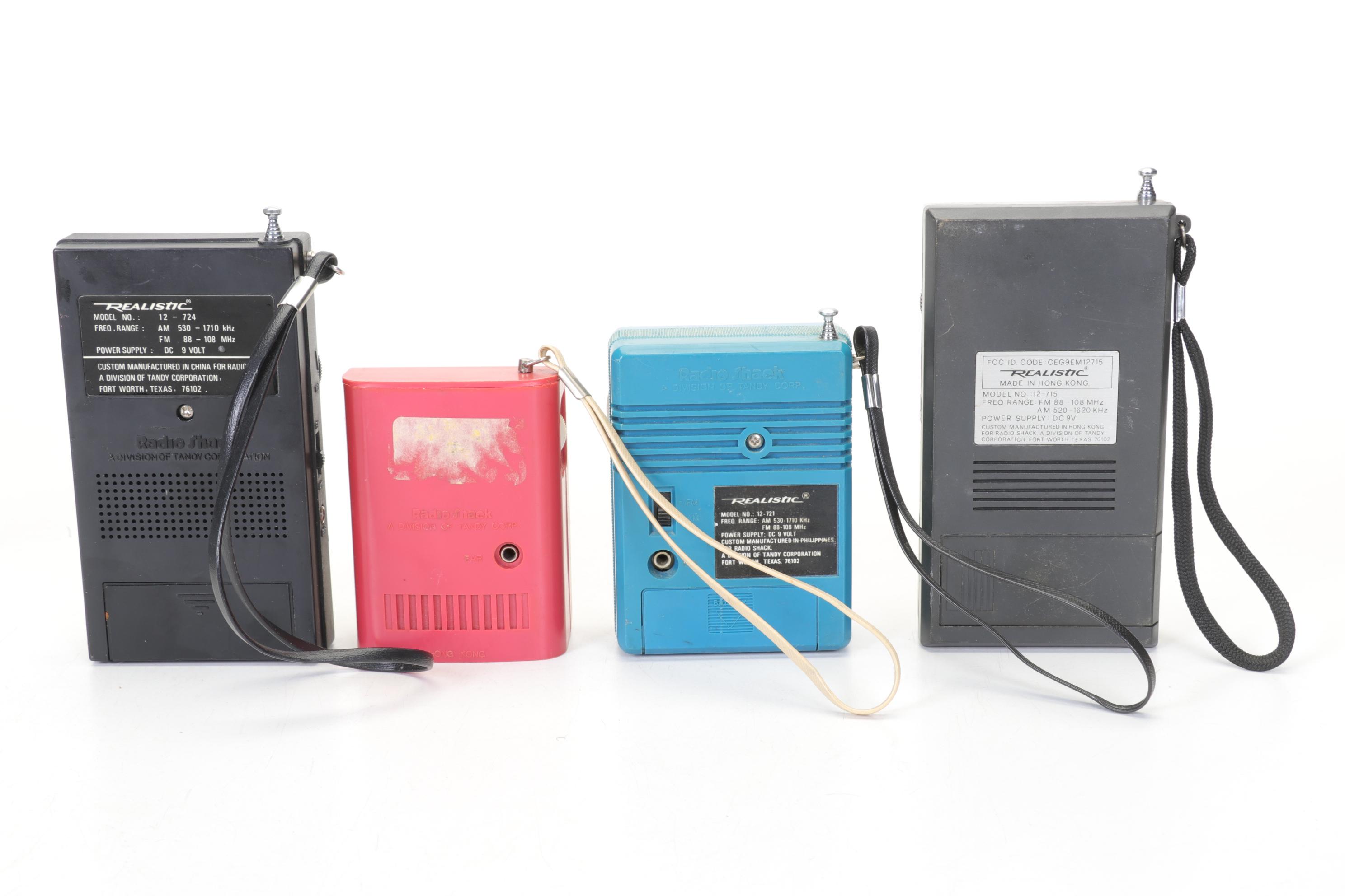 Portable Transistor Radios Featuring Panasonic, GE, and More